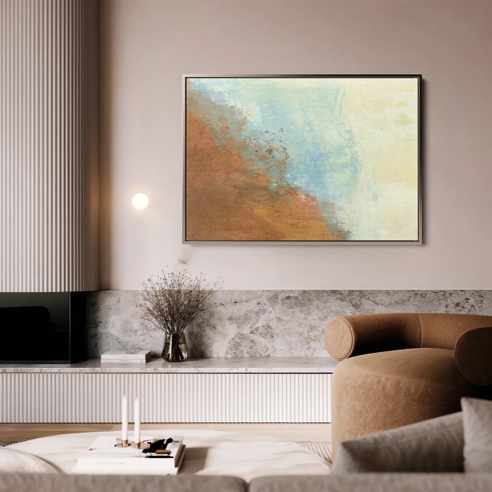 Abstract 253 Canvas Art 18" x 24" / 45 x 60 cm / Black