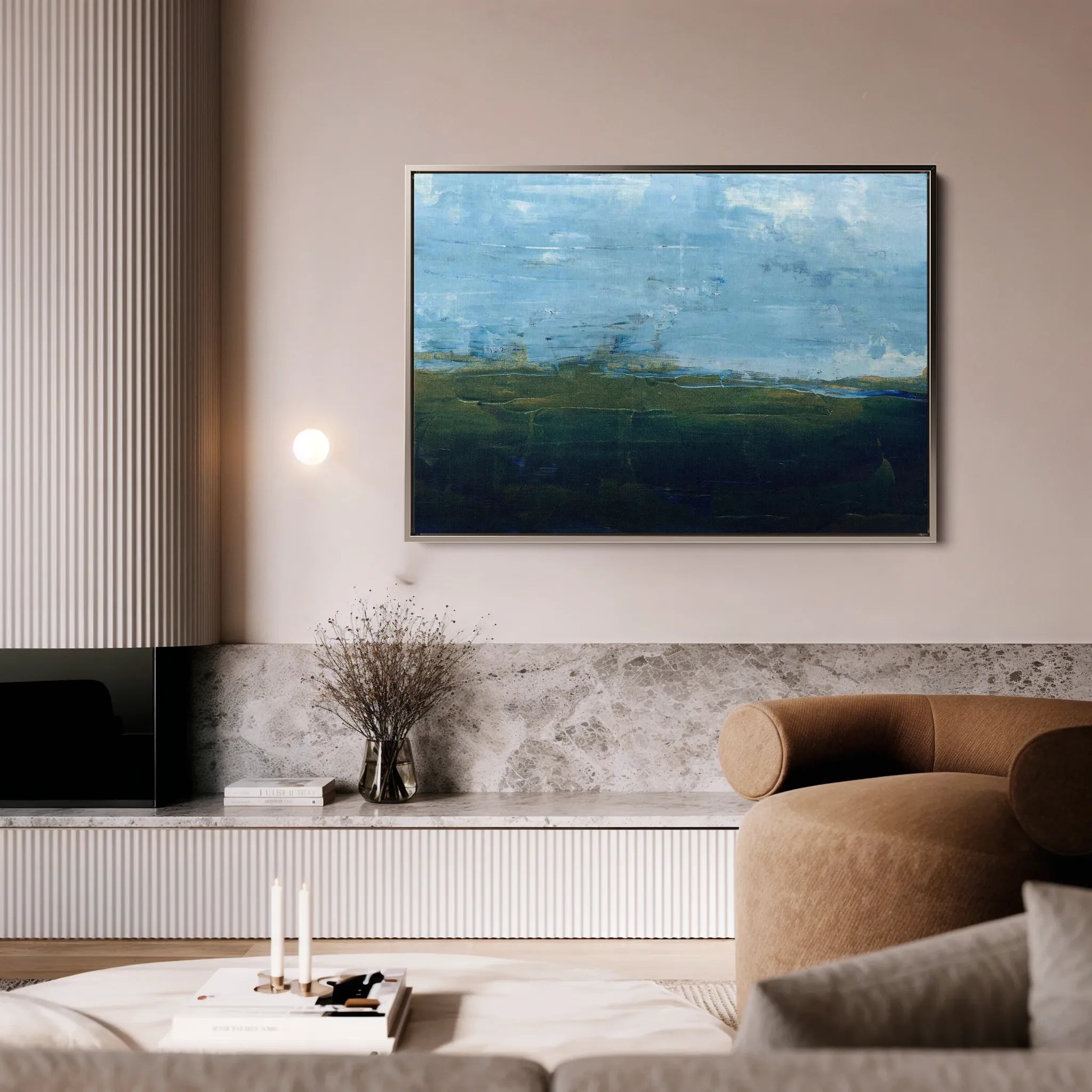 Abstract 254 Canvas Art 18" x 24" / 45 x 60 cm / Black