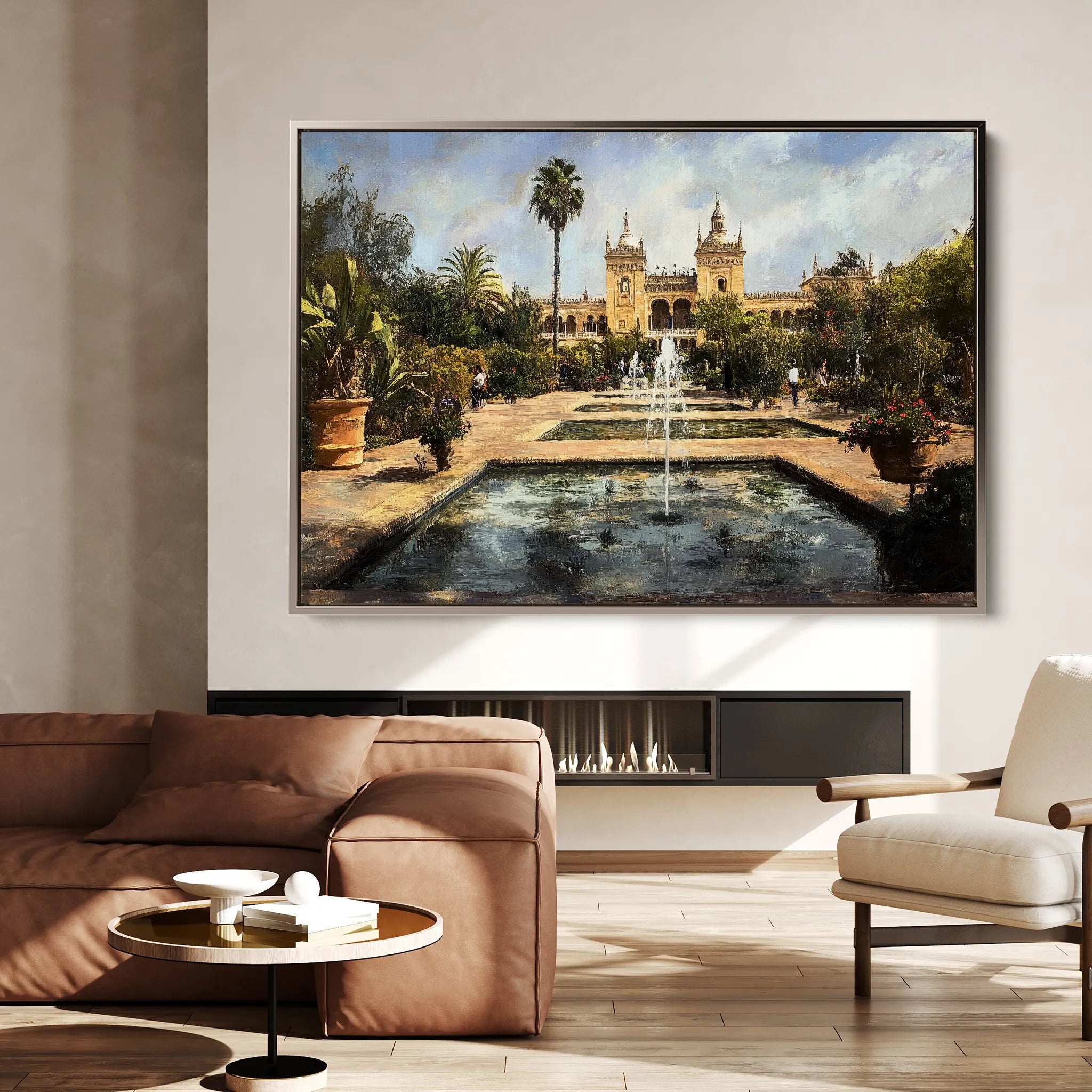 Landscape 256 Canvas Art 18" x 24" / 45 x 60 cm / Black