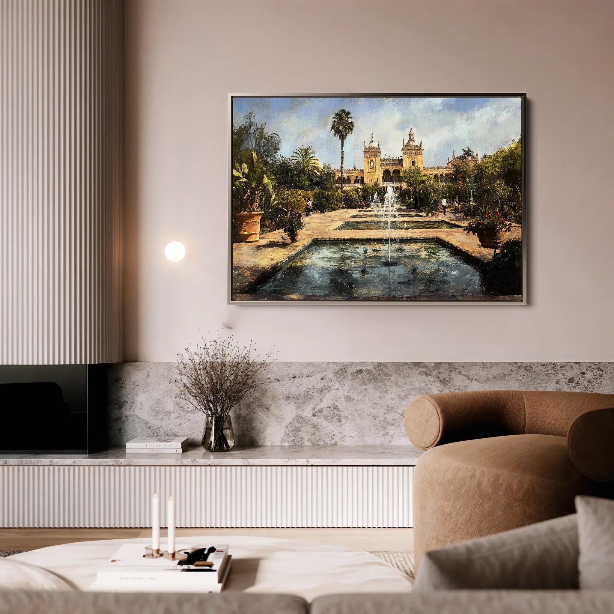 Landscape 256 Canvas Art 18" x 24" / 45 x 60 cm / Black