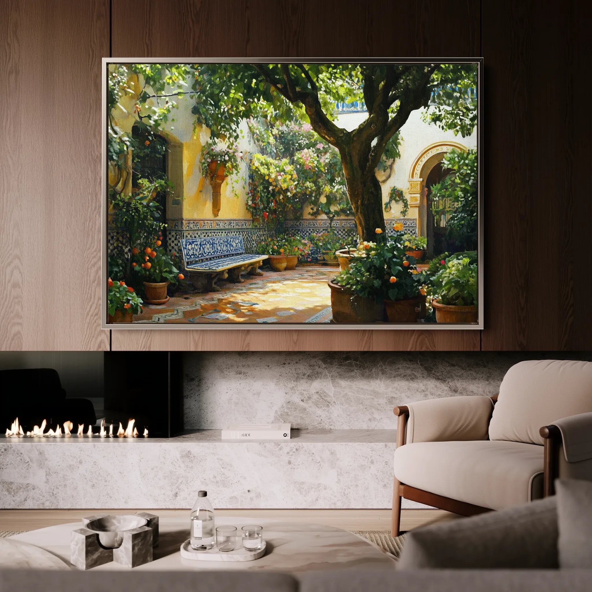 Landscape 257 Canvas Art 18" x 24" / 45 x 60 cm / Black