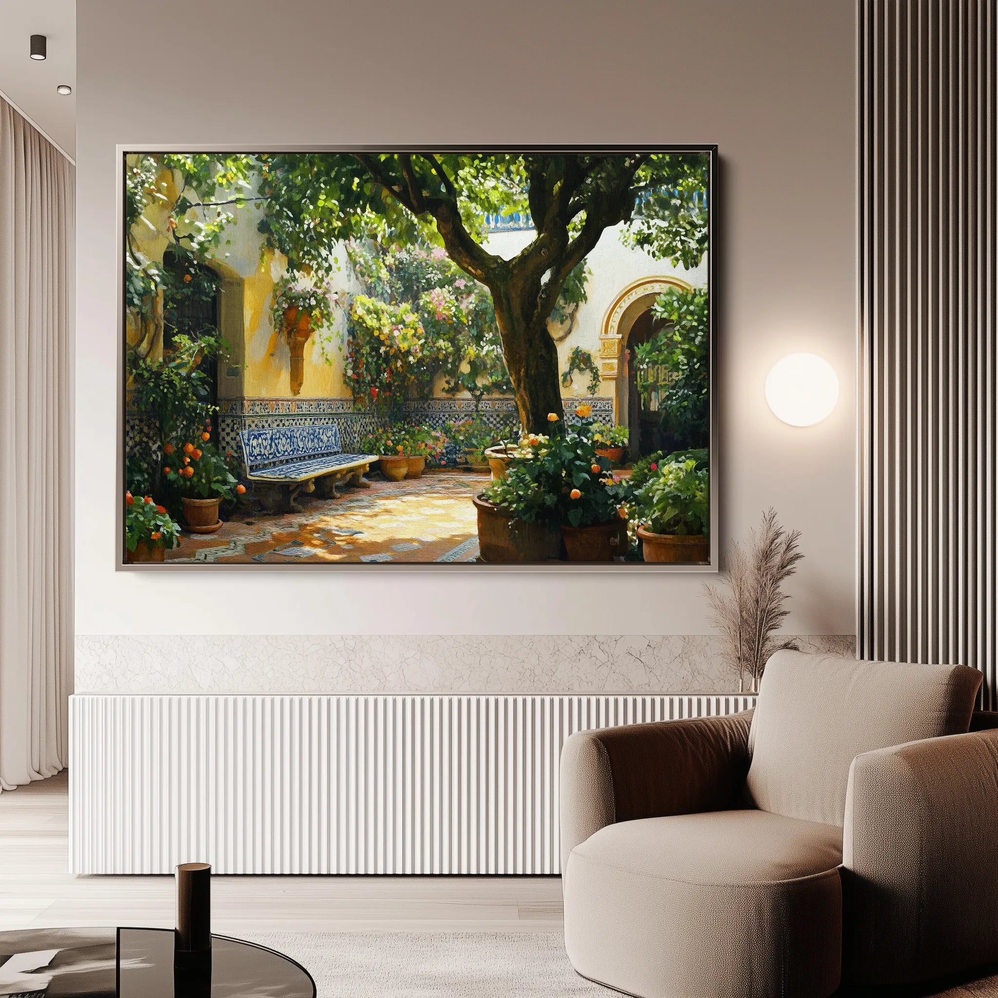 Landscape 257 Canvas Art 18" x 24" / 45 x 60 cm / Black