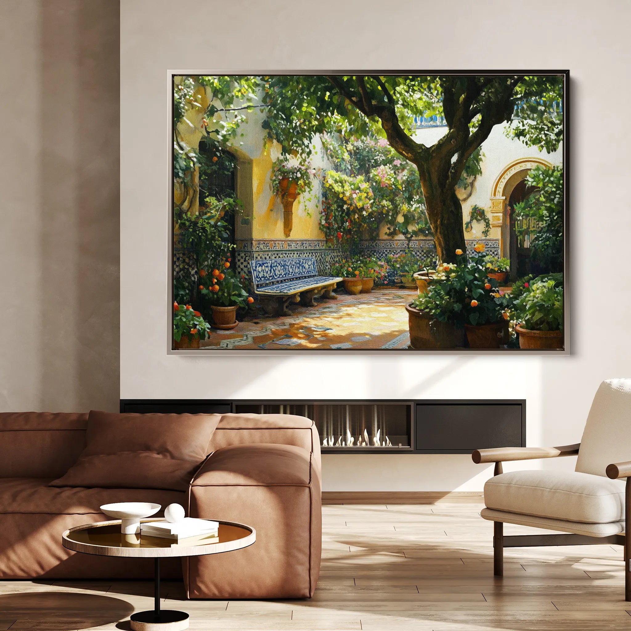 Landscape 257 Canvas Art 18" x 24" / 45 x 60 cm / Black