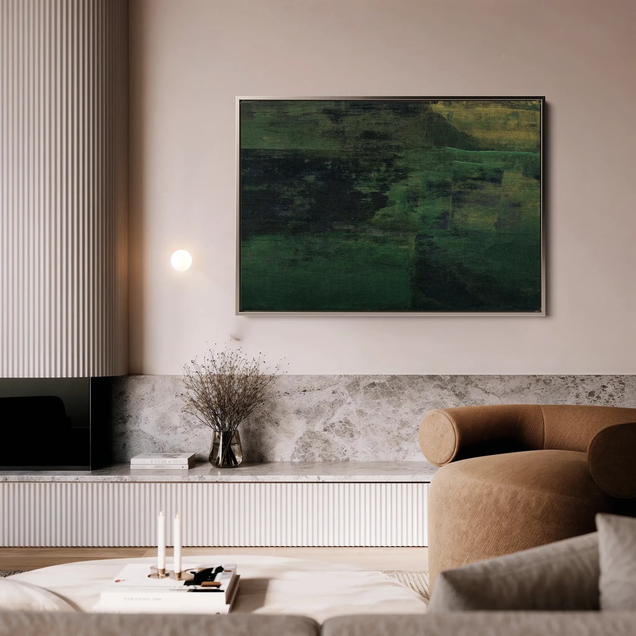 Abstract 258 Canvas Art 18" x 24" / 45 x 60 cm / Black