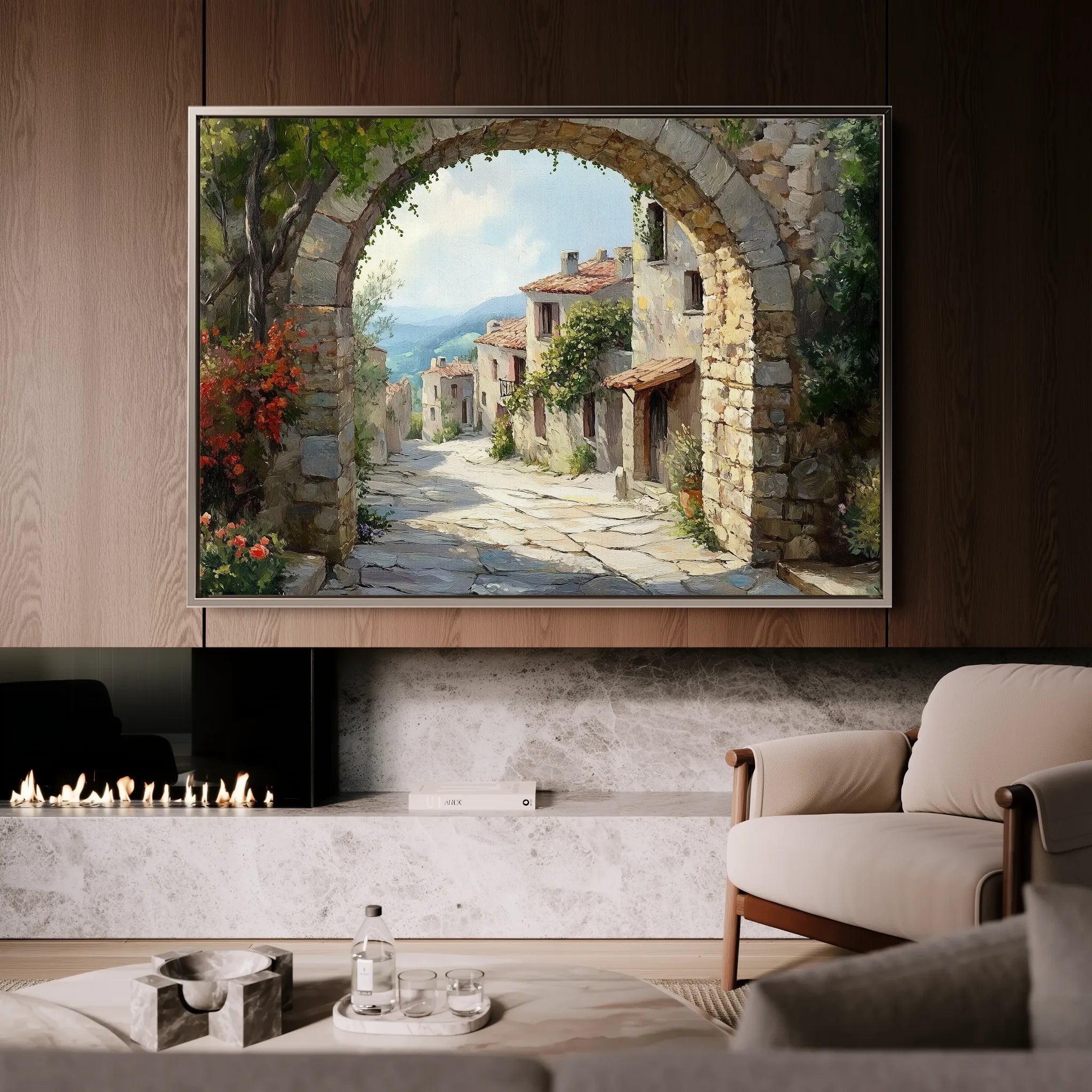 Landscape 258 Canvas Art 18" x 24" / 45 x 60 cm / Black