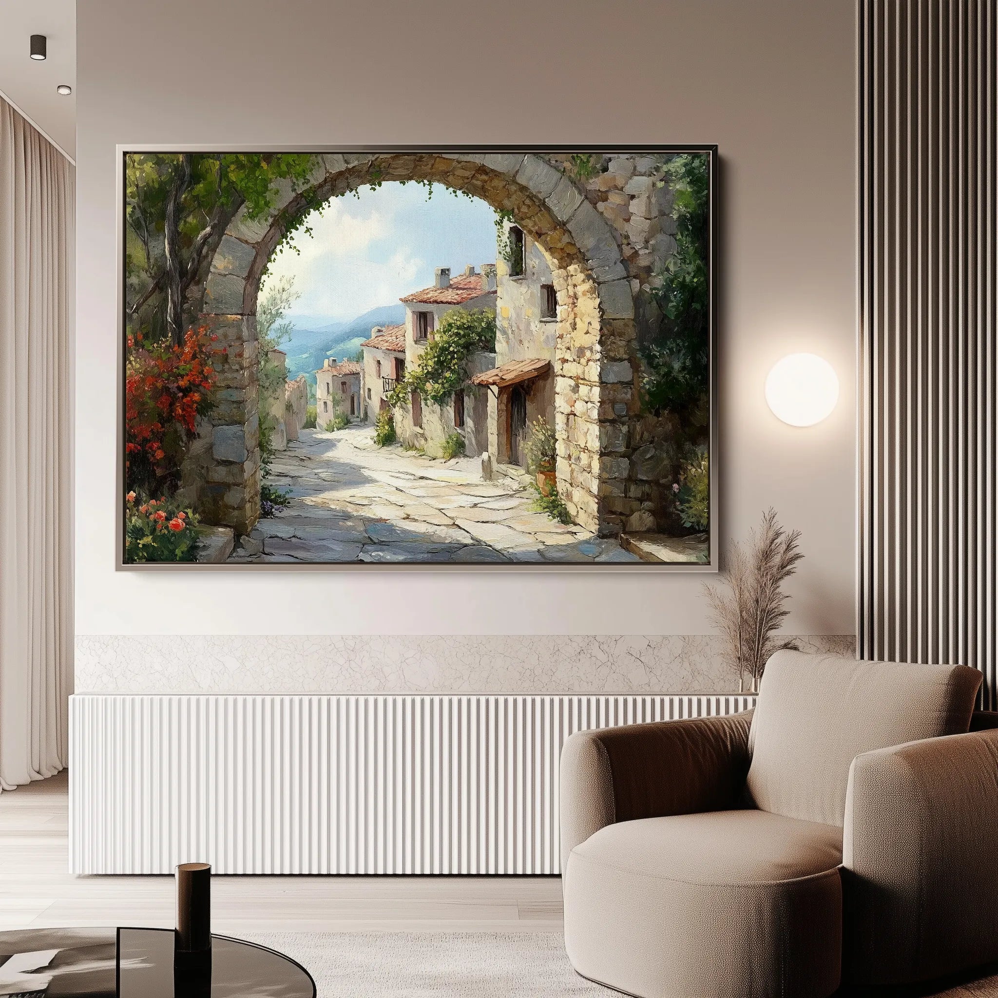 Landscape 258 Canvas Art 18" x 24" / 45 x 60 cm / Black