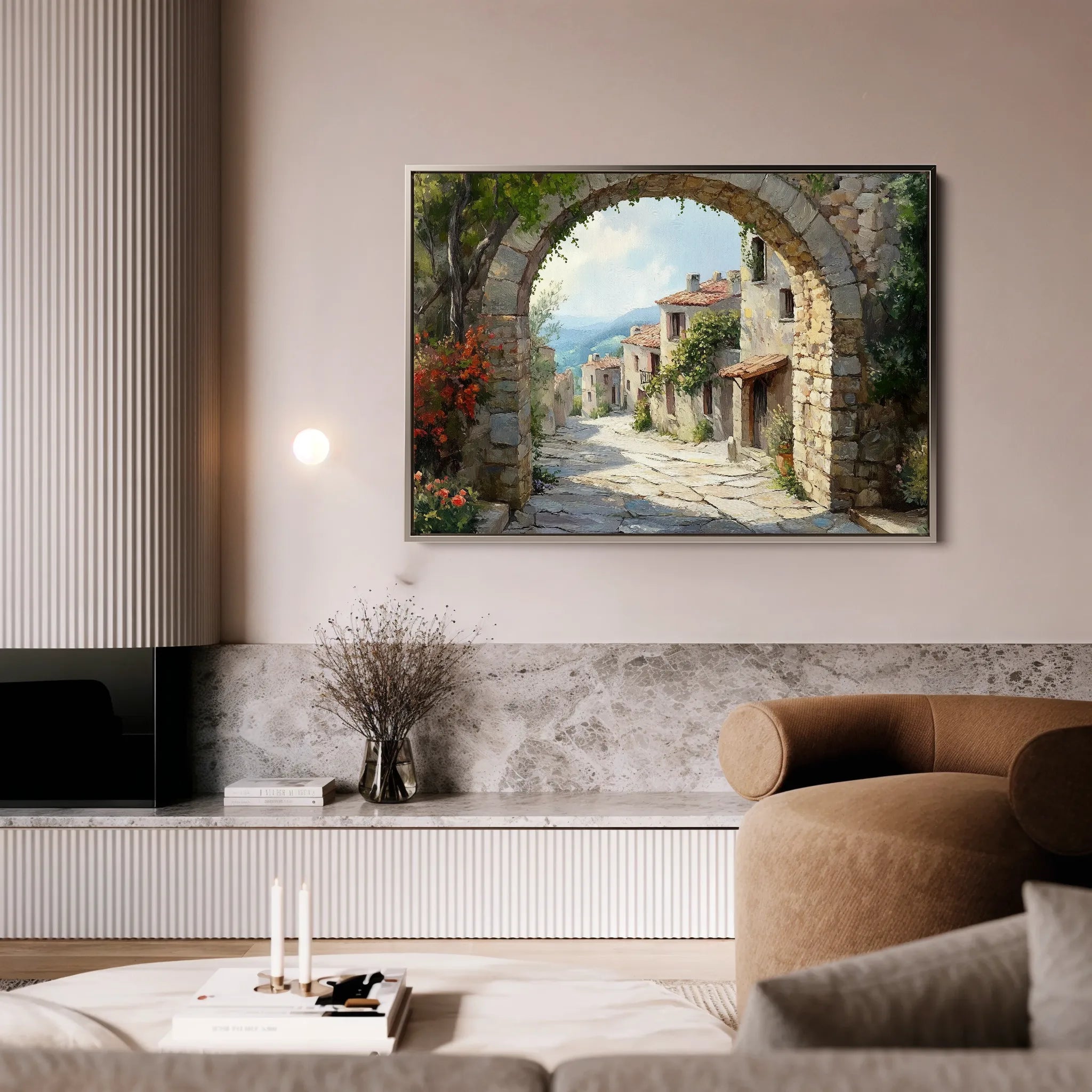 Landscape 258 Canvas Art 18" x 24" / 45 x 60 cm / Black