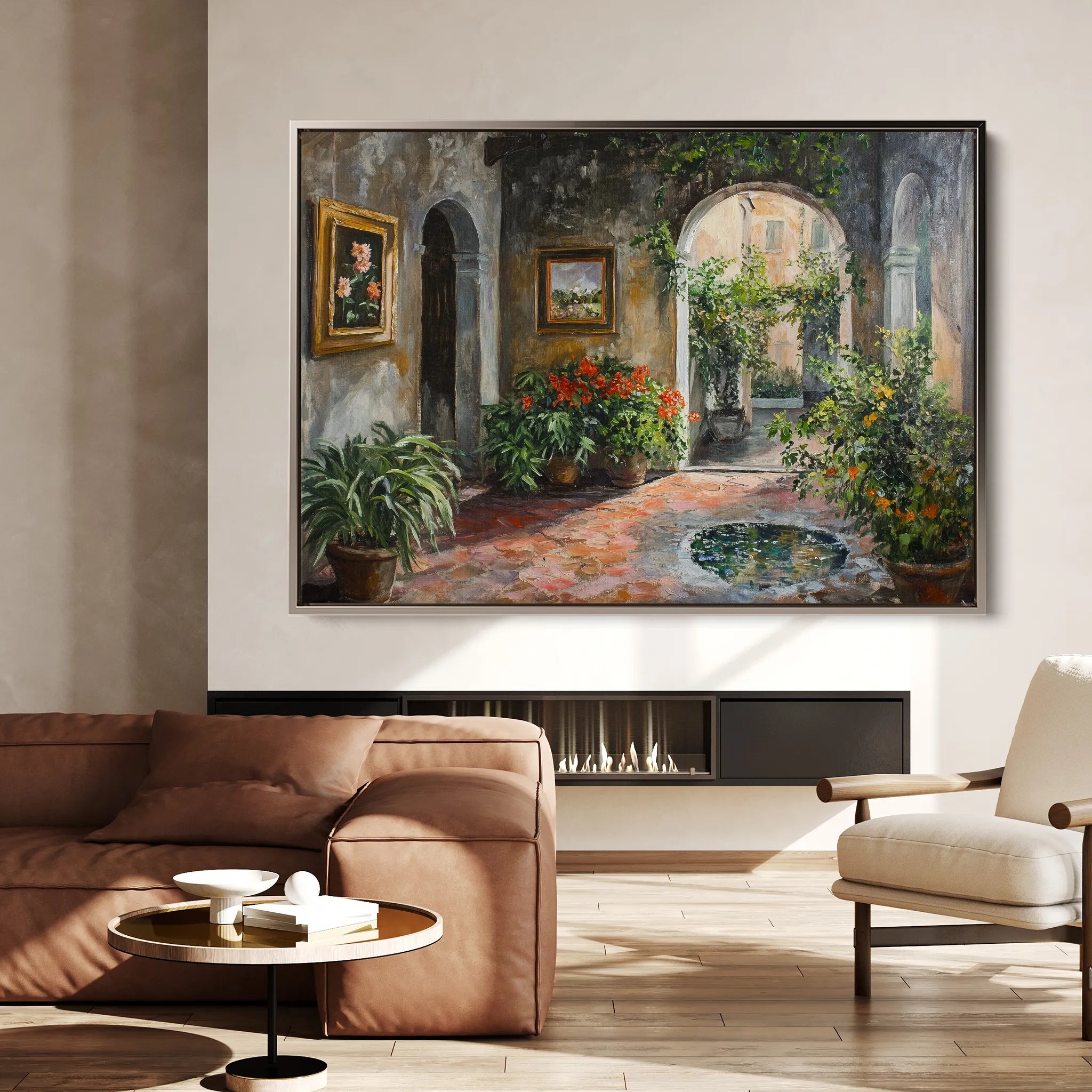 Landscape 259 Canvas Art 18" x 24" / 45 x 60 cm / Black