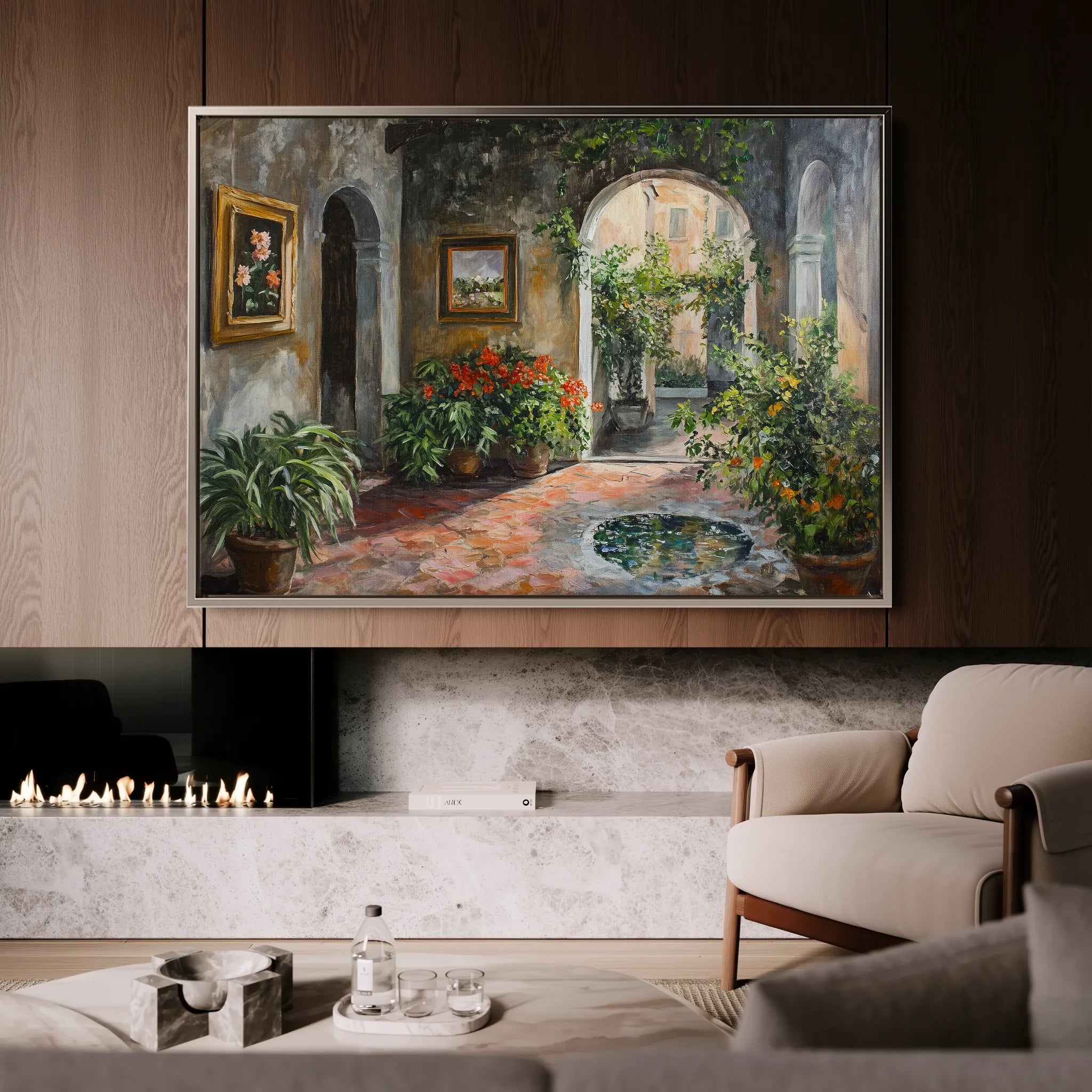 Landscape 259 Canvas Art 18" x 24" / 45 x 60 cm / Black