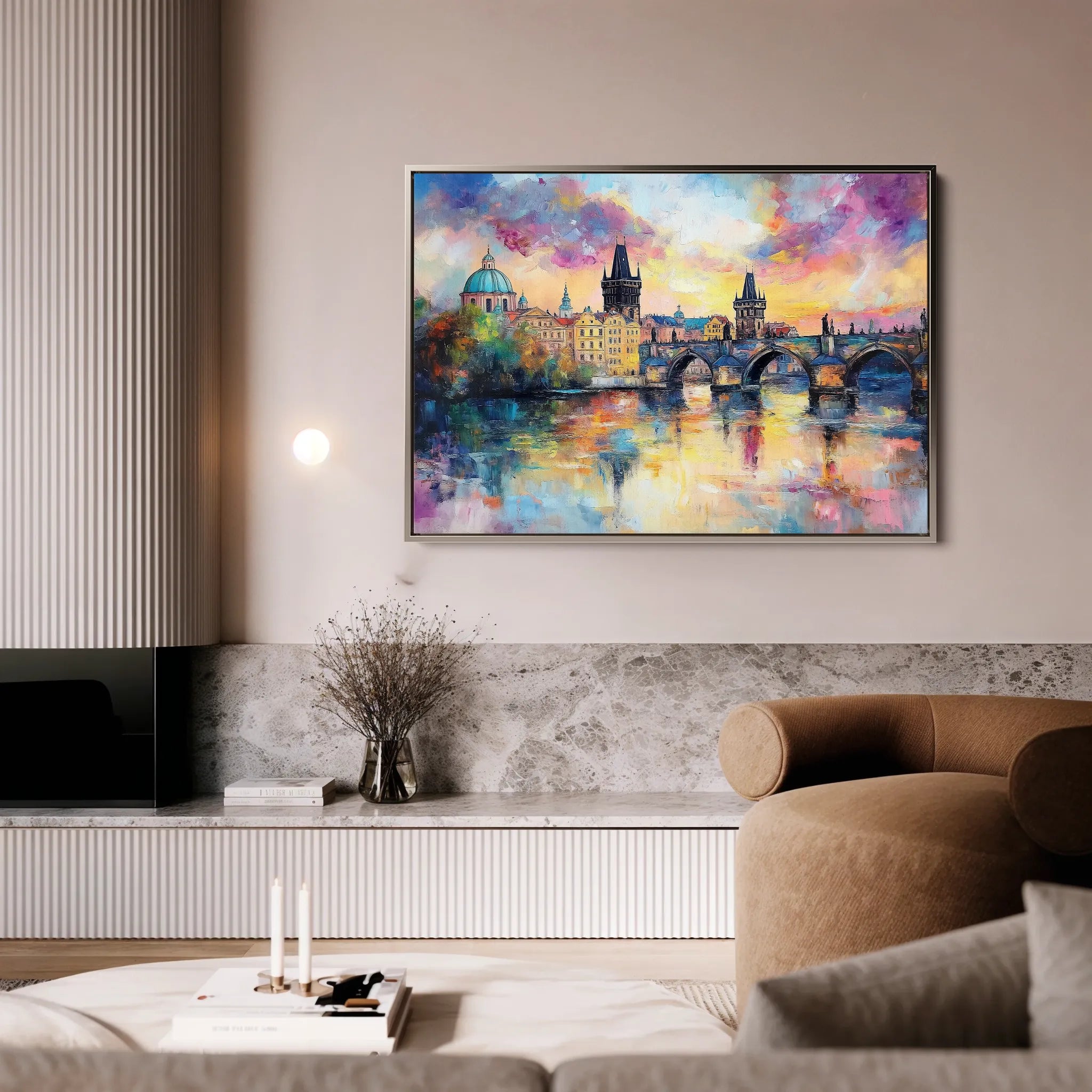 Landscape 261 Canvas Art 18" x 24" / 45 x 60 cm / Black