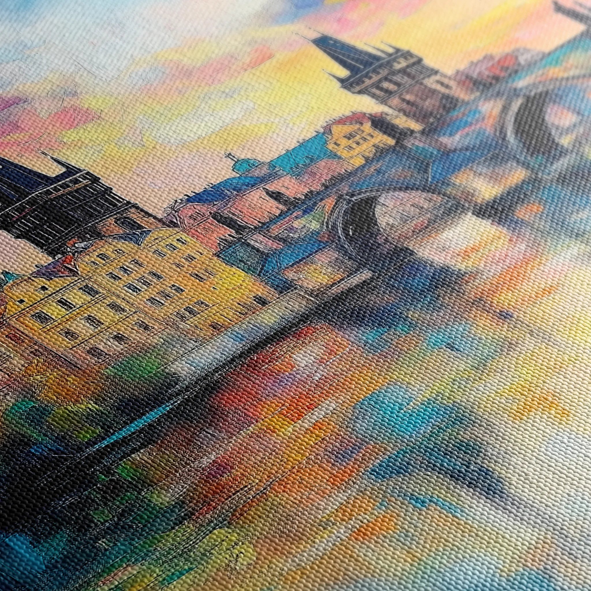 Landscape 261 Canvas Art 18" x 24" / 45 x 60 cm / Black