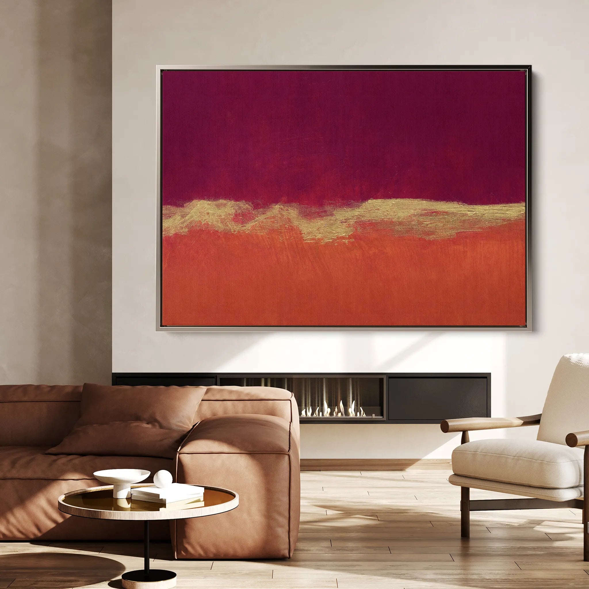 Abstract 262 Canvas Art 18" x 24" / 45 x 60 cm / Black