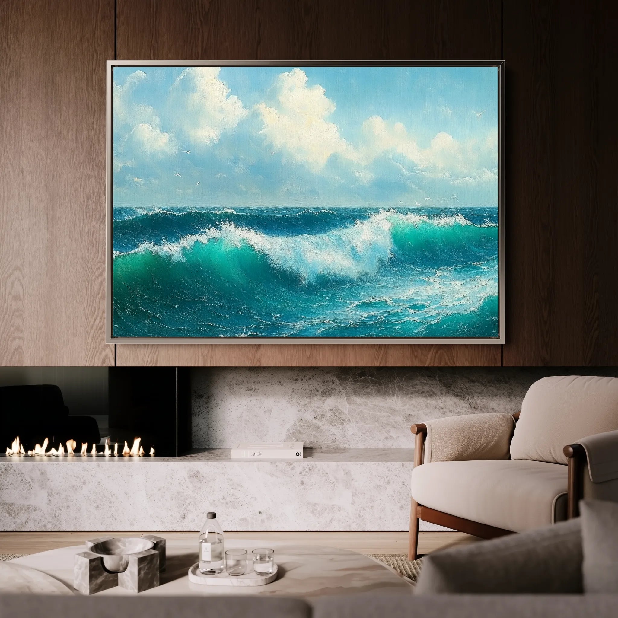 Landscape 264 Canvas Art 18" x 24" / 45 x 60 cm / Black