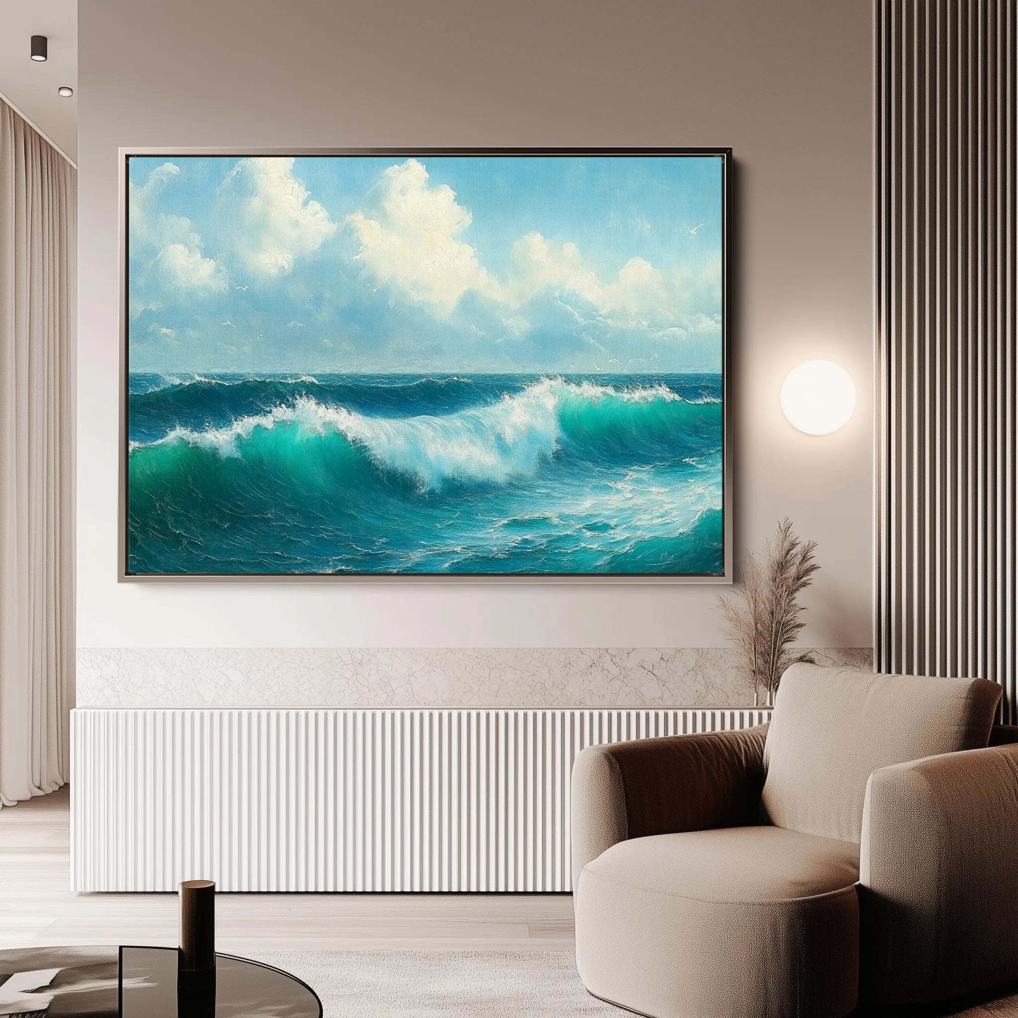 Landscape 264 Canvas Art 18" x 24" / 45 x 60 cm / Black