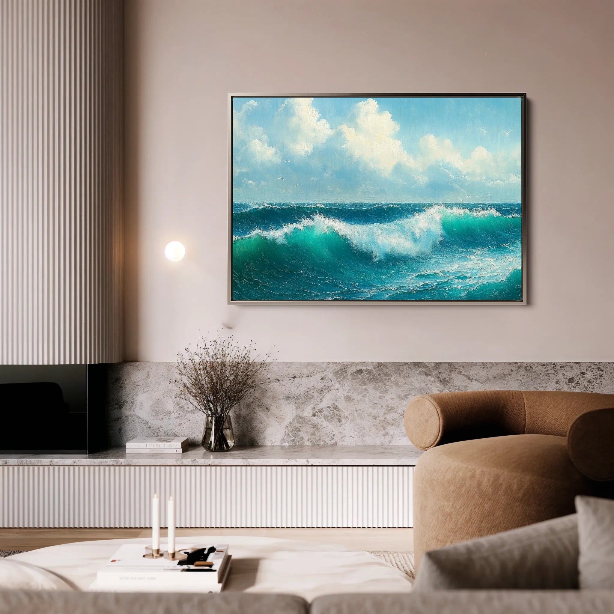 Landscape 264 Canvas Art 18" x 24" / 45 x 60 cm / Black