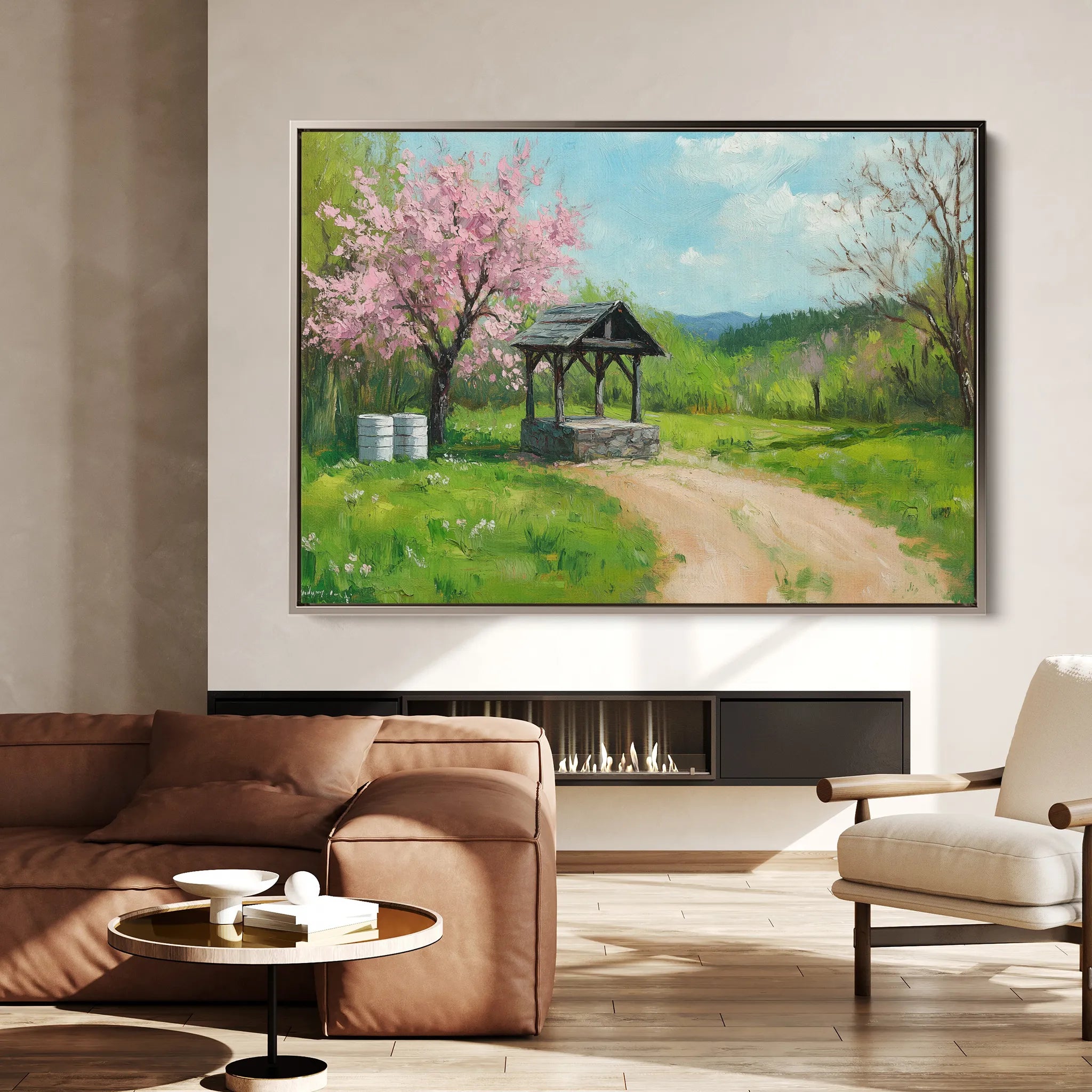 Landscape 265 Canvas Art 18" x 24" / 45 x 60 cm / Black