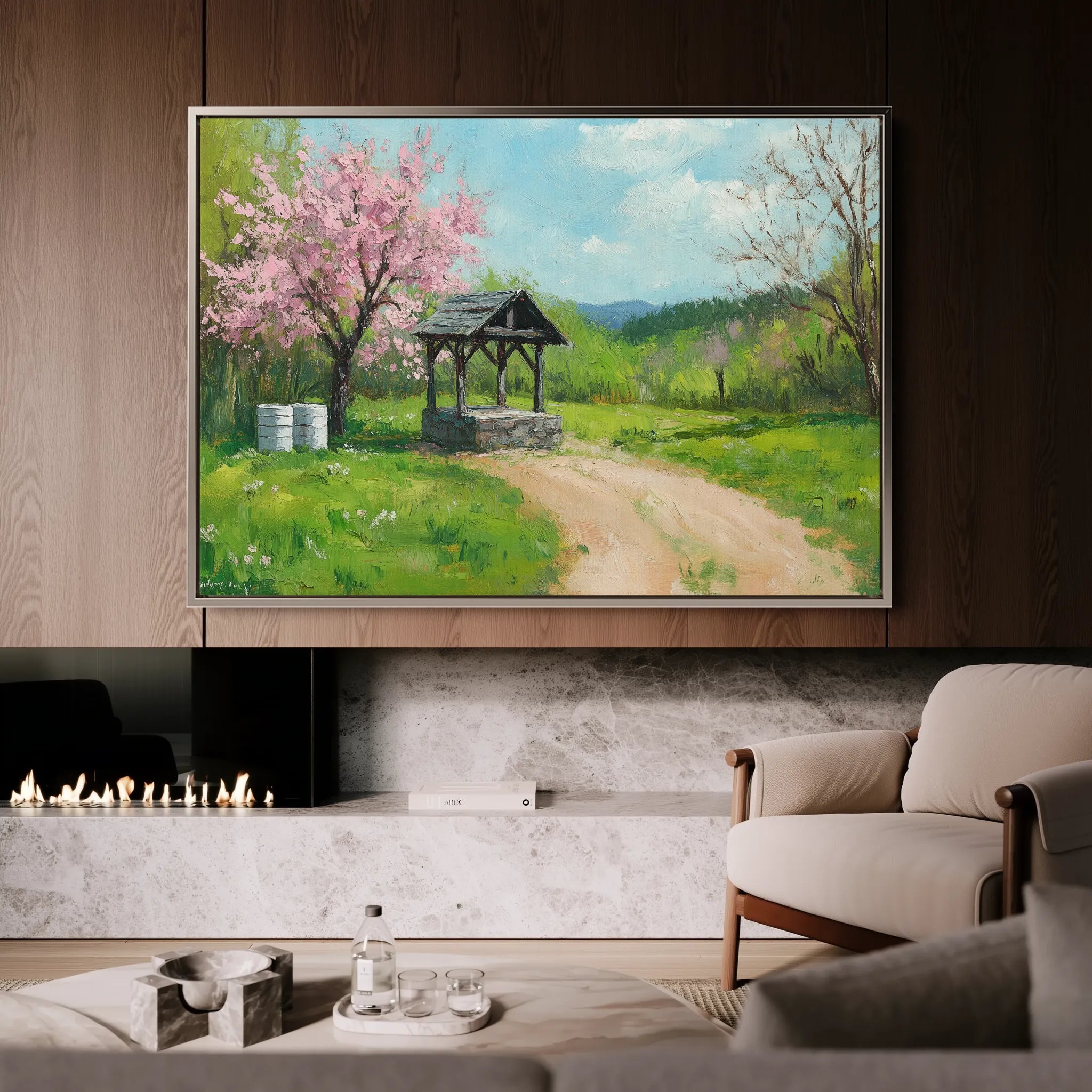 Landscape 265 Canvas Art 18" x 24" / 45 x 60 cm / Black