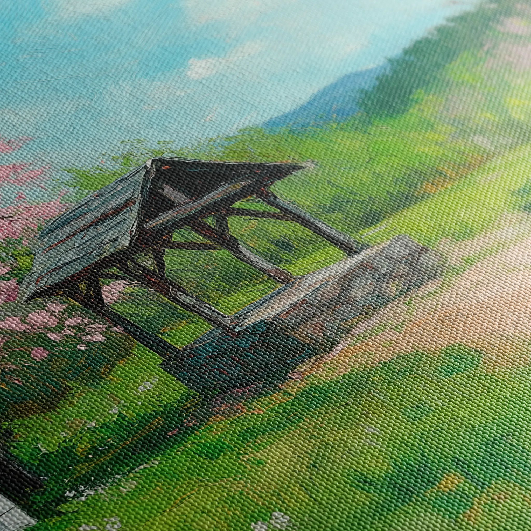Landscape 265 Canvas Art 18" x 24" / 45 x 60 cm / Black
