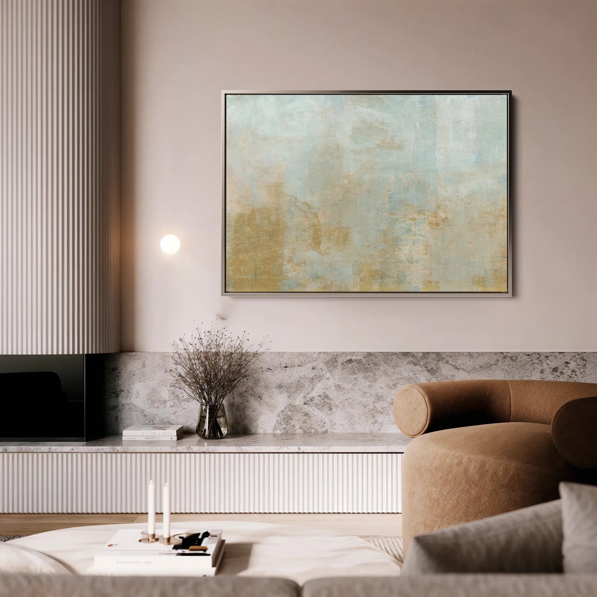 Abstract 266 Canvas Art 18" x 24" / 45 x 60 cm / Black
