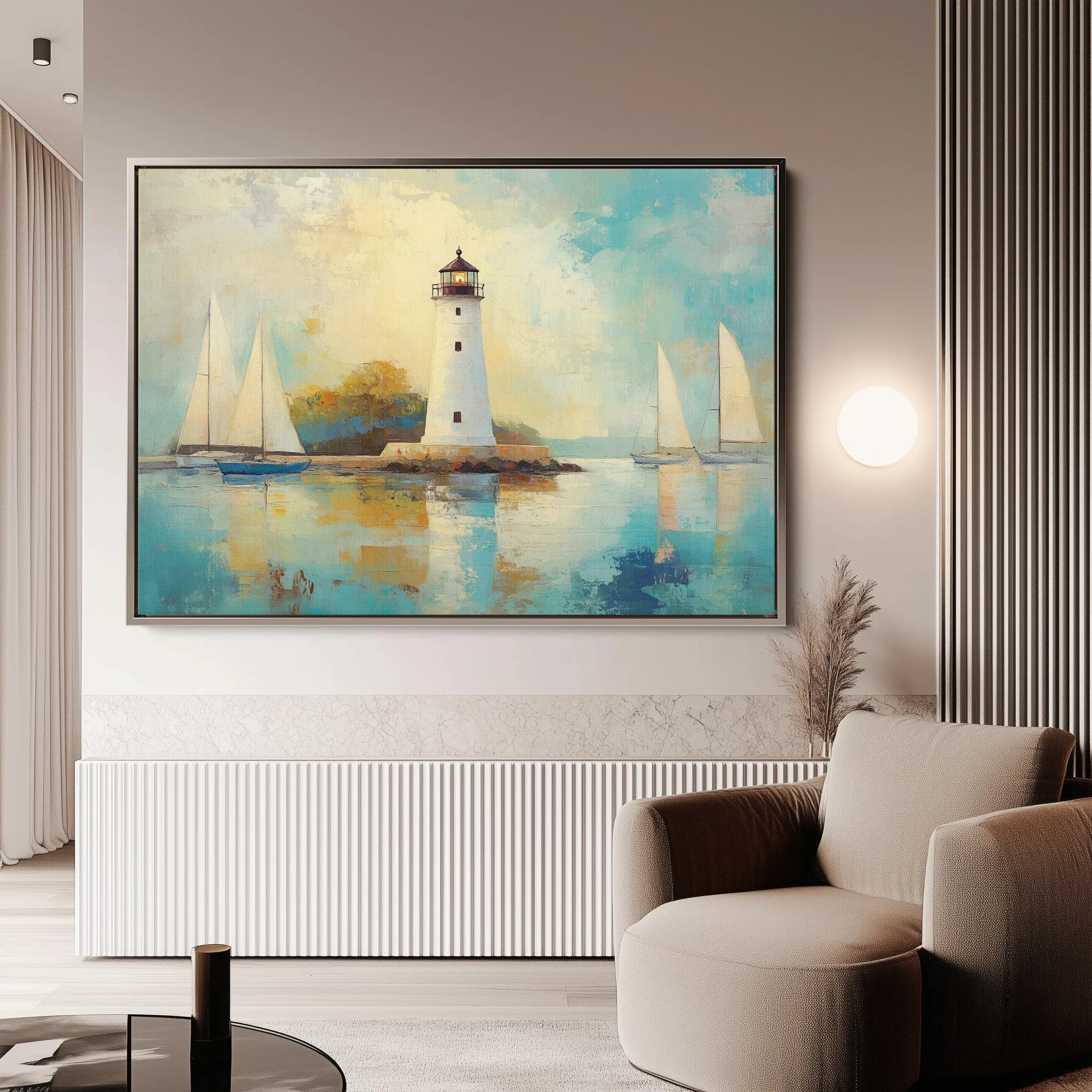 Landscape 266 Canvas Art 18" x 24" / 45 x 60 cm / Black