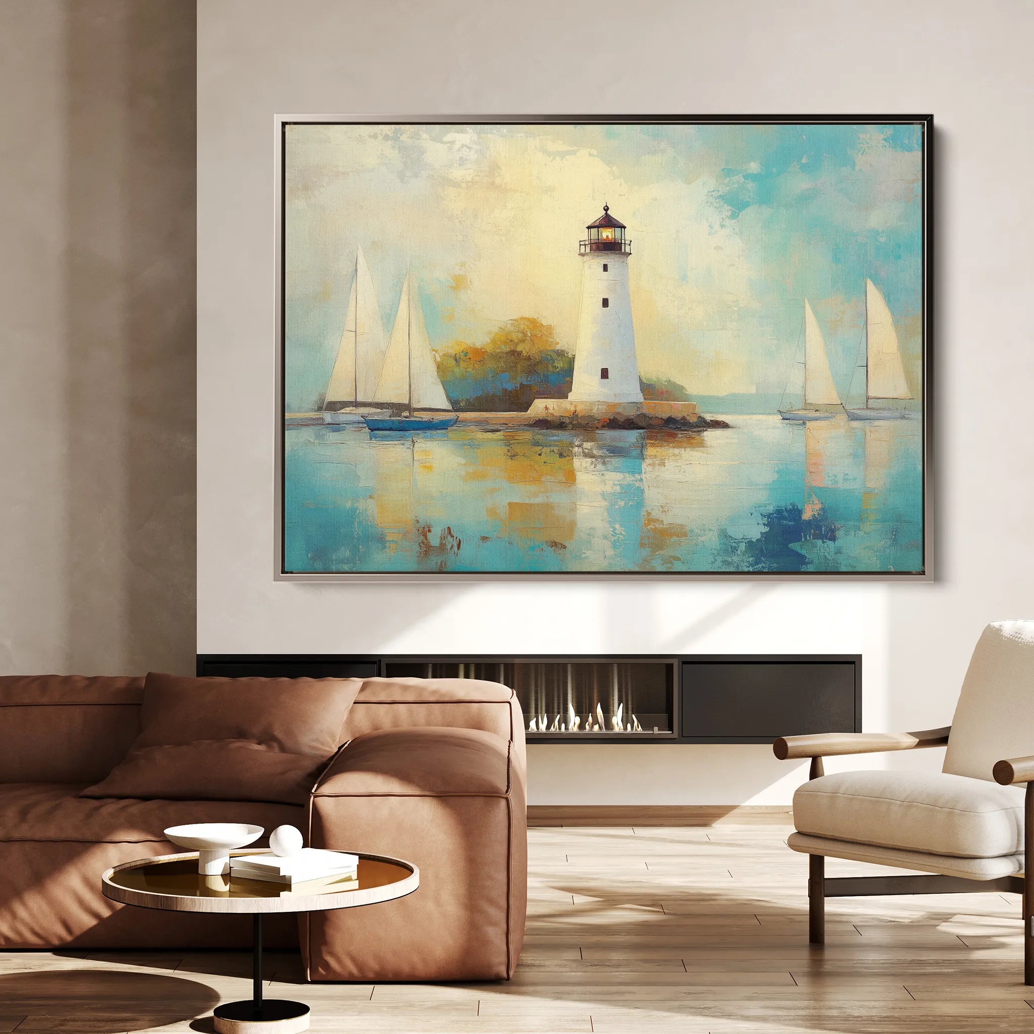 Landscape 266 Canvas Art 18" x 24" / 45 x 60 cm / Black