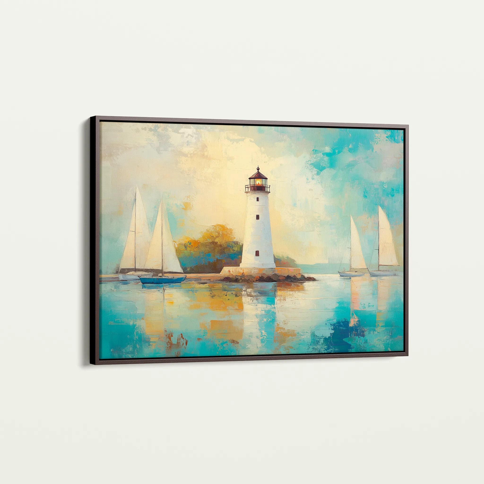 Landscape 266 Canvas Art 18" x 24" / 45 x 60 cm / Black