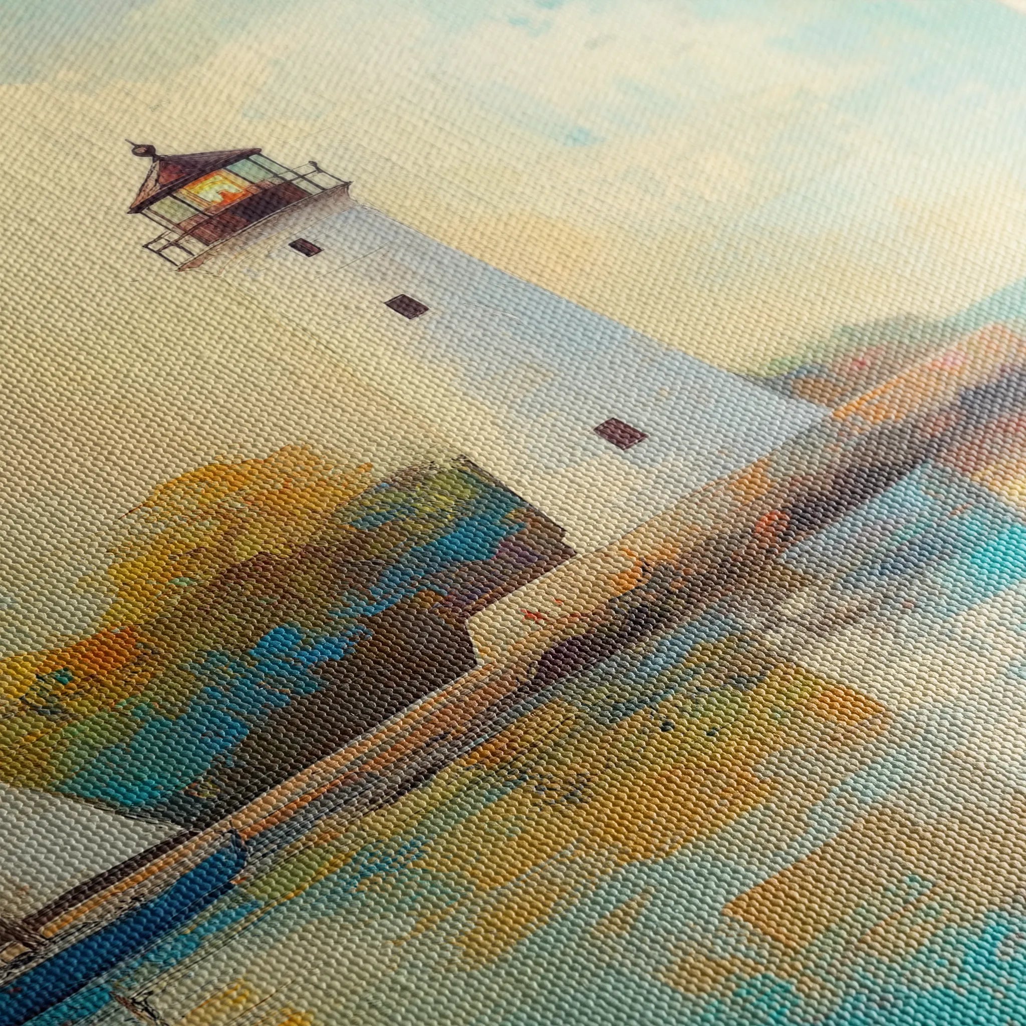 Landscape 266 Canvas Art 18" x 24" / 45 x 60 cm / Black