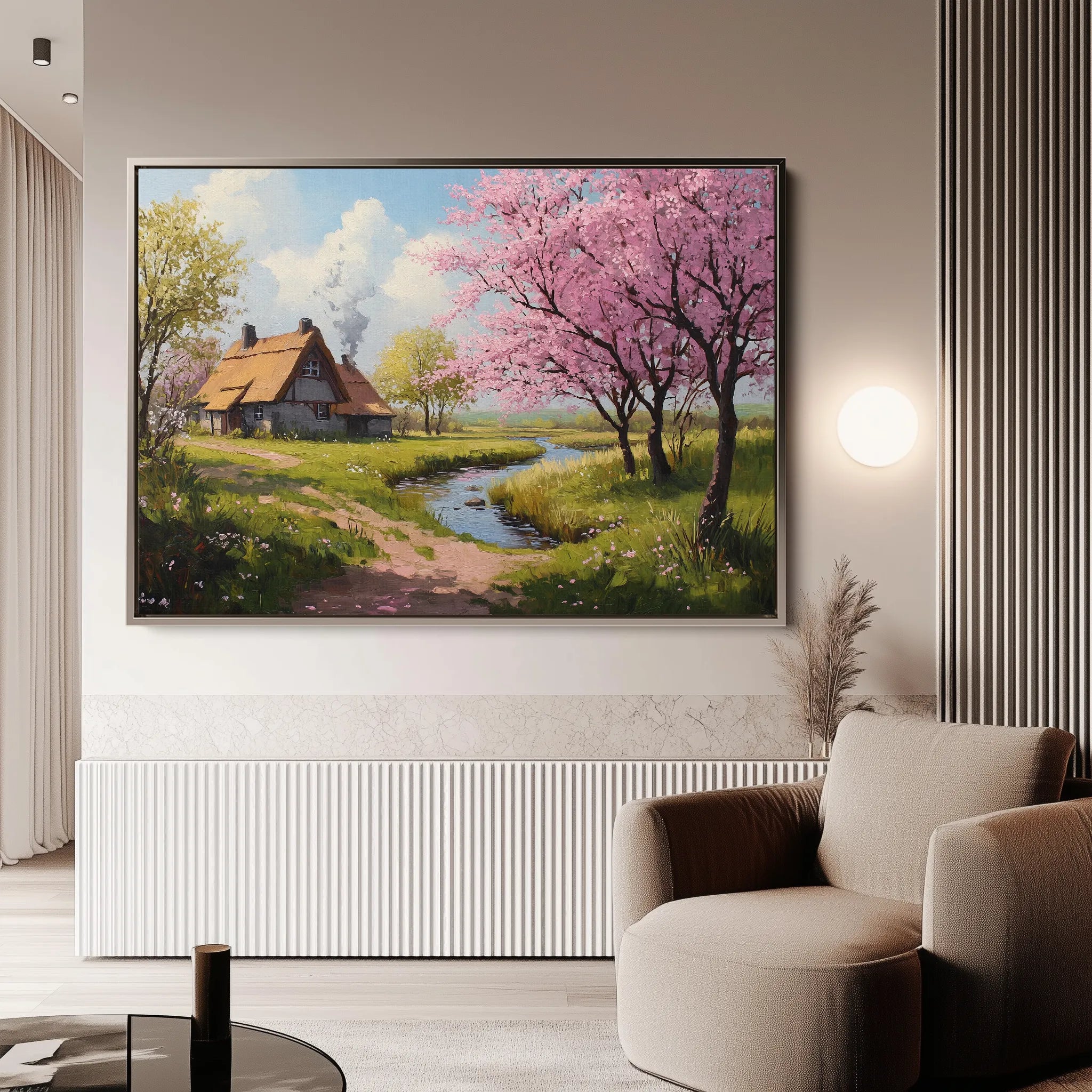Landscape 267 Canvas Art 18" x 24" / 45 x 60 cm / Black
