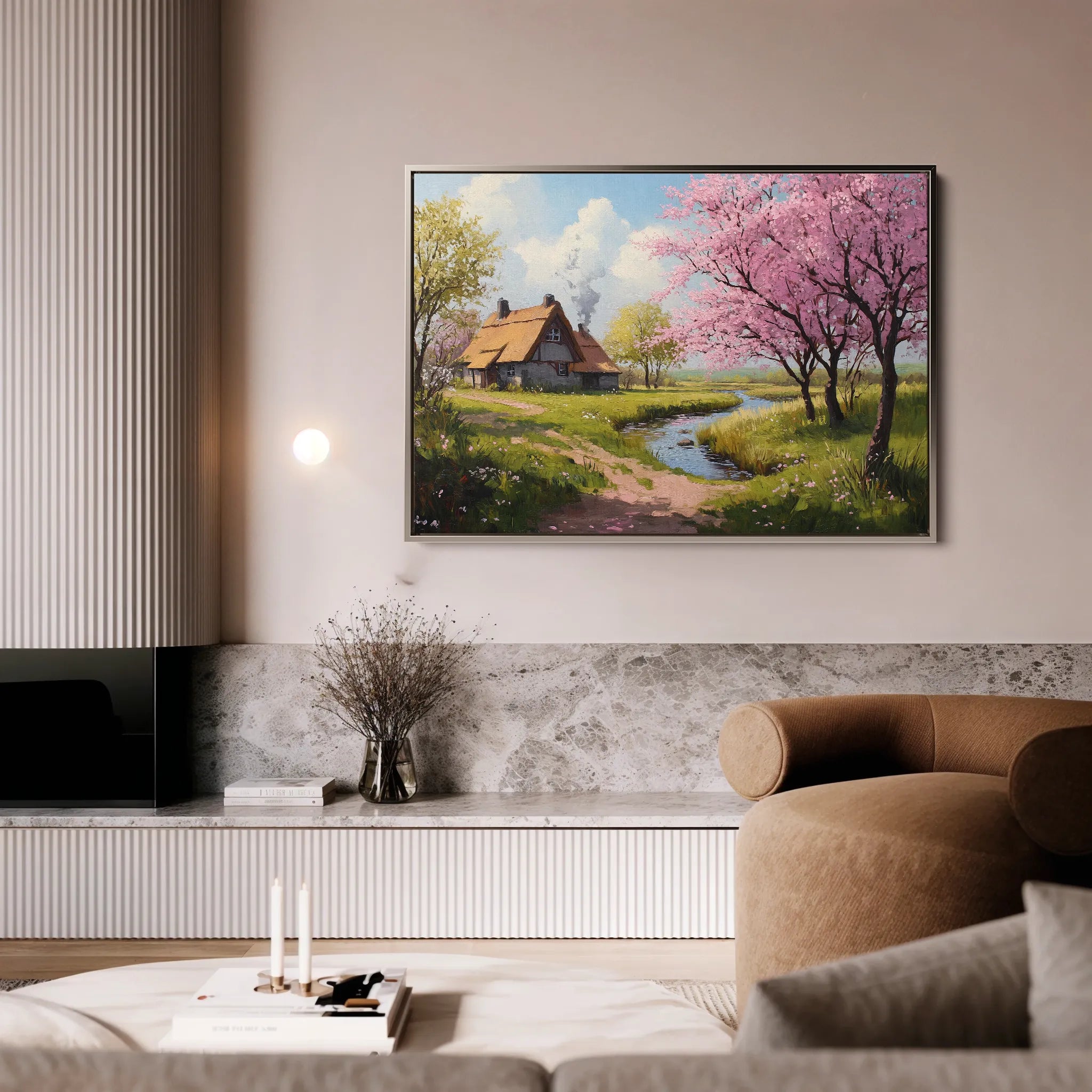 Landscape 267 Canvas Art 18" x 24" / 45 x 60 cm / Black
