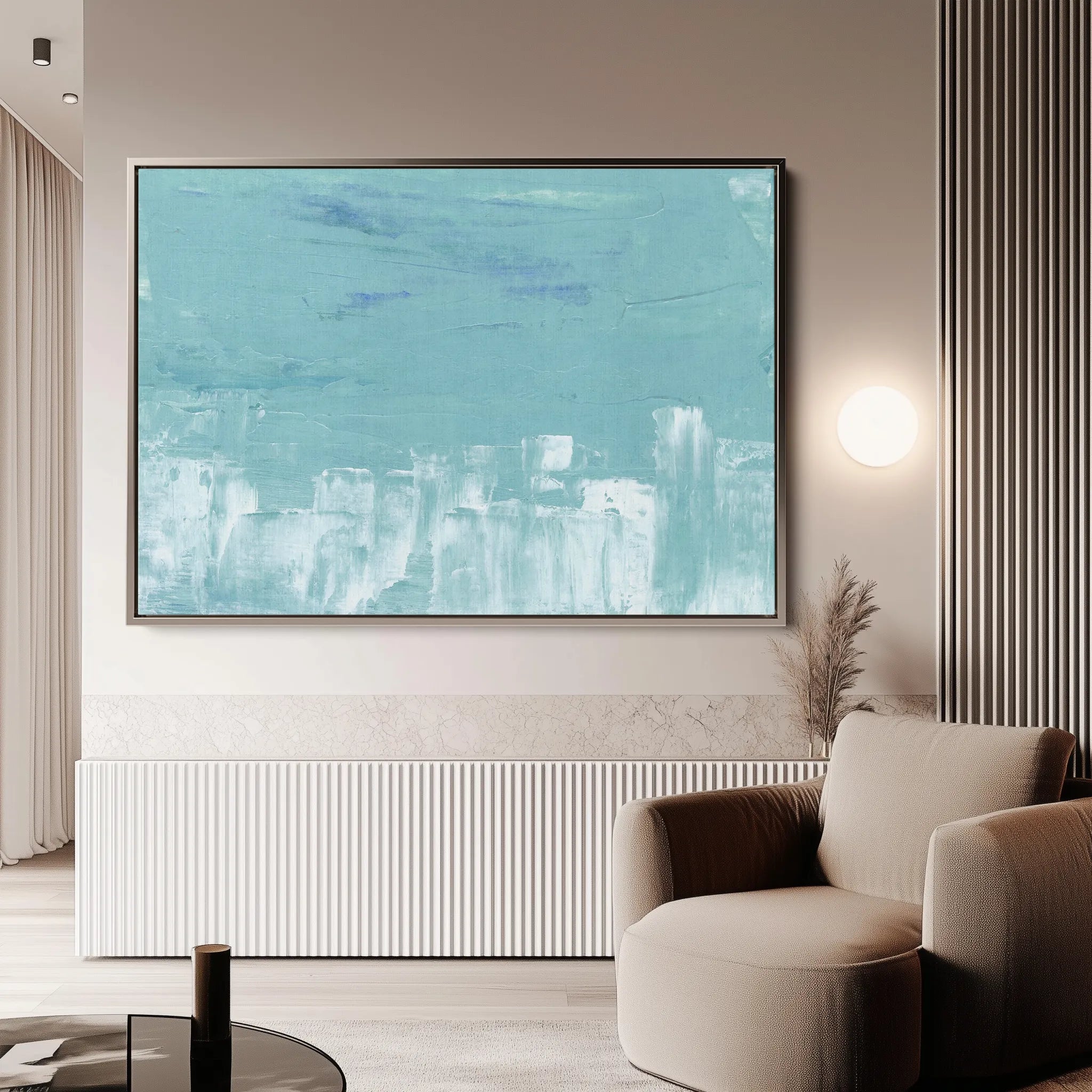 Abstract 268 Canvas Art 18" x 24" / 45 x 60 cm / Black