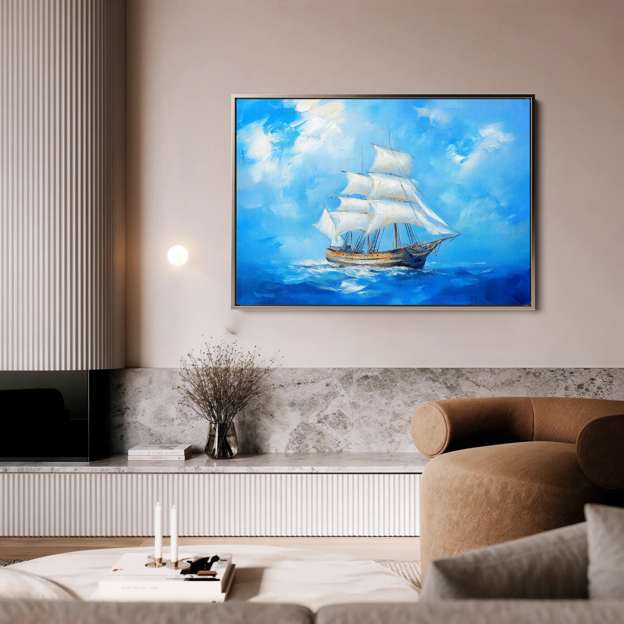 Landscape 268 Canvas Art 18" x 24" / 45 x 60 cm / Black