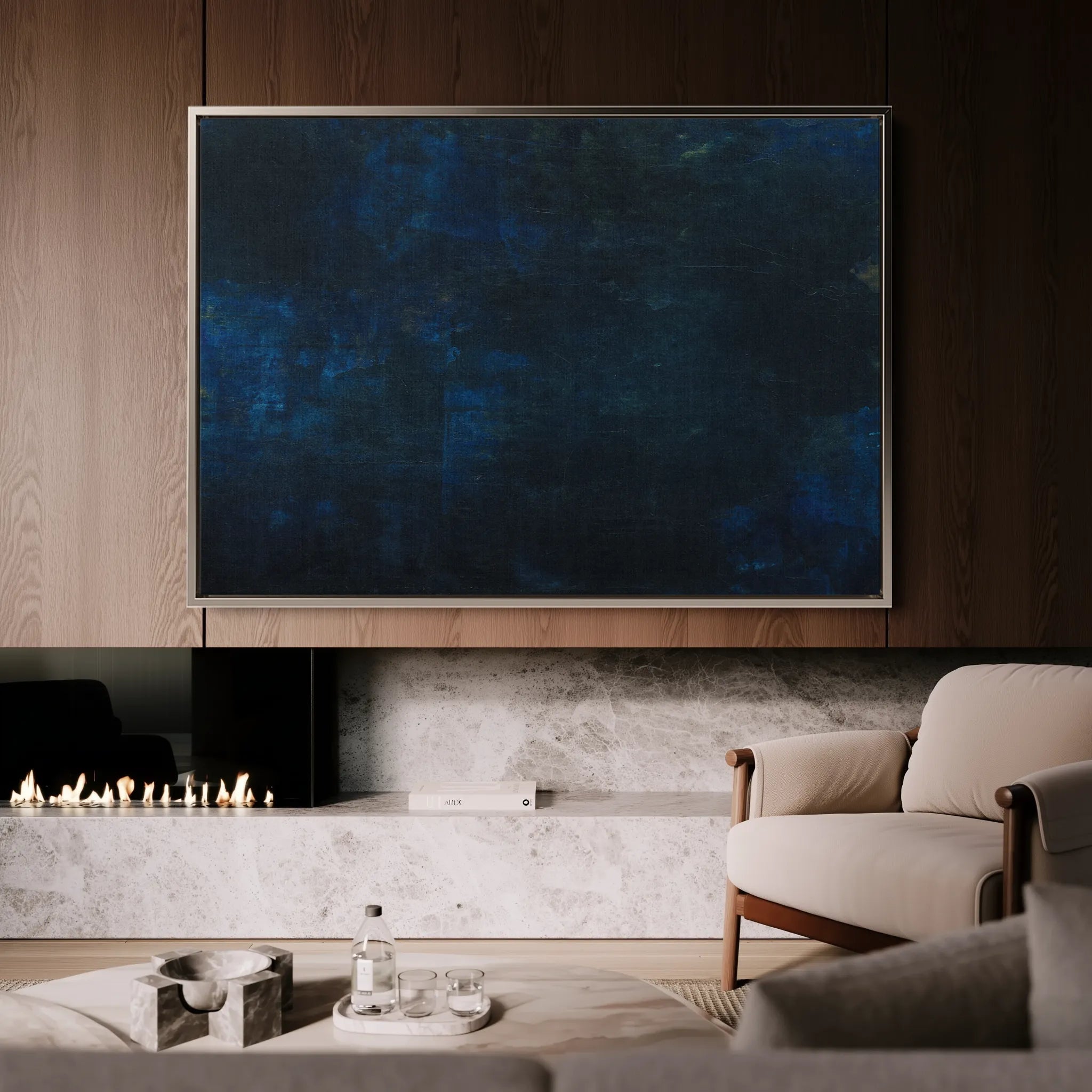 Abstract 269 Canvas Art 18" x 24" / 45 x 60 cm / Black