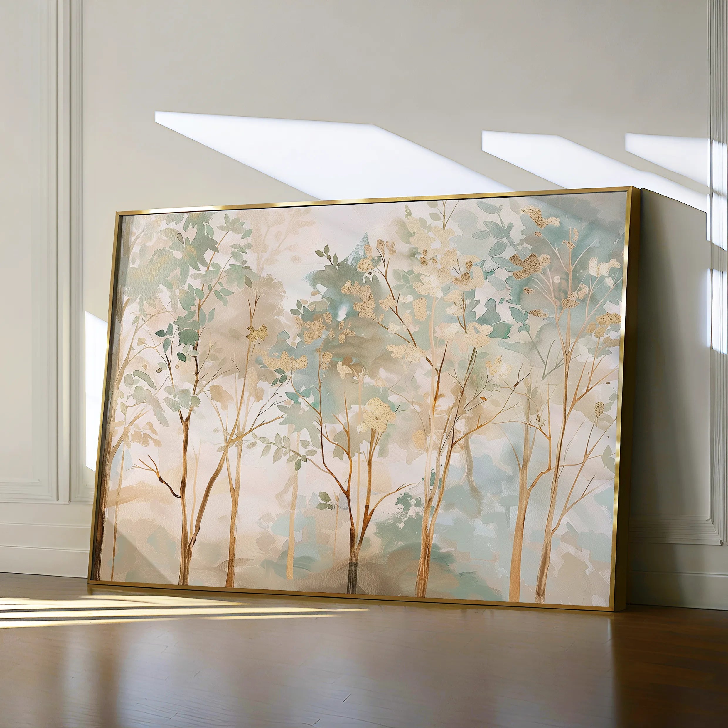 Floral 269 Canvas Art 18" x 24" / 45 x 60 cm / Black