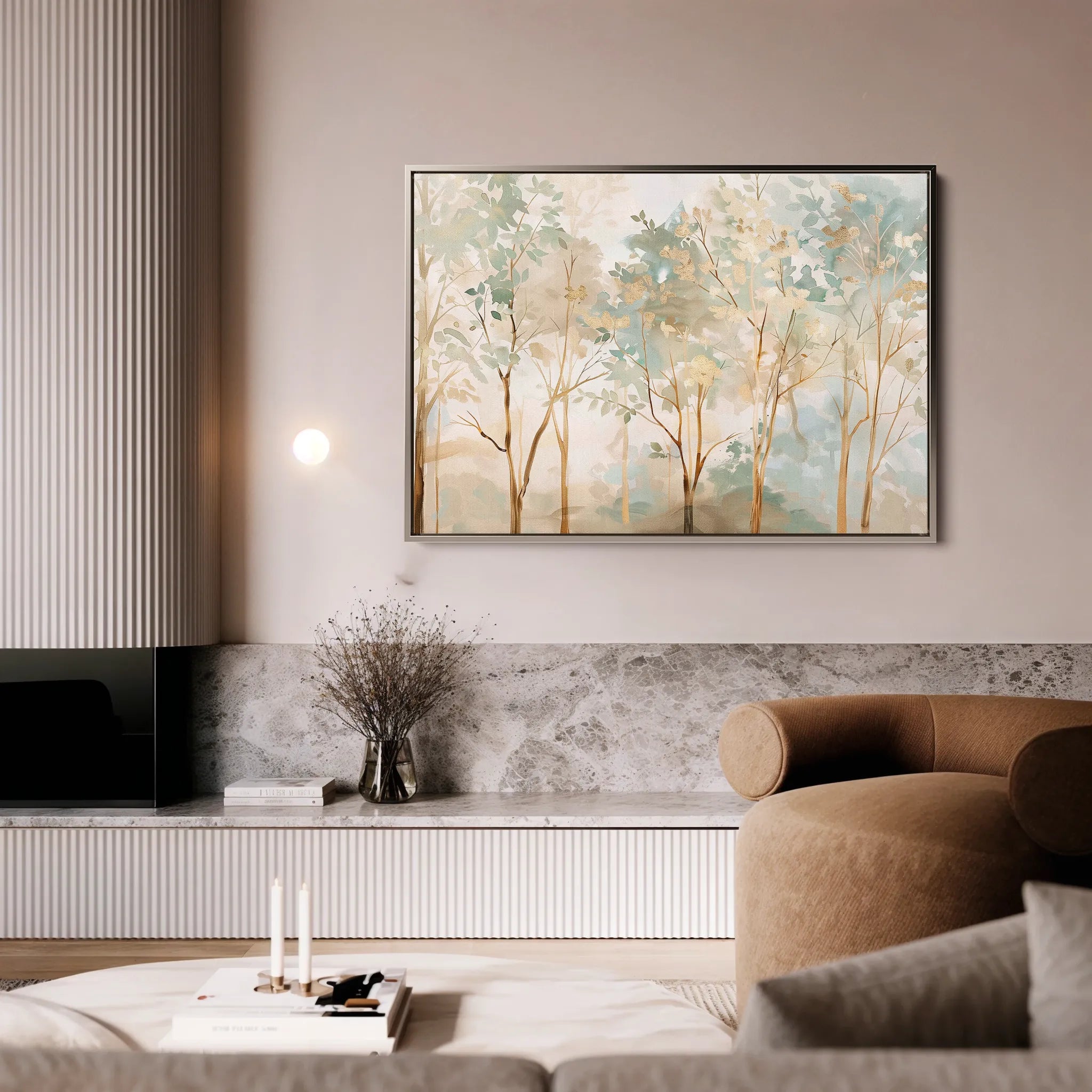 Floral 269 Canvas Art 18" x 24" / 45 x 60 cm / Black