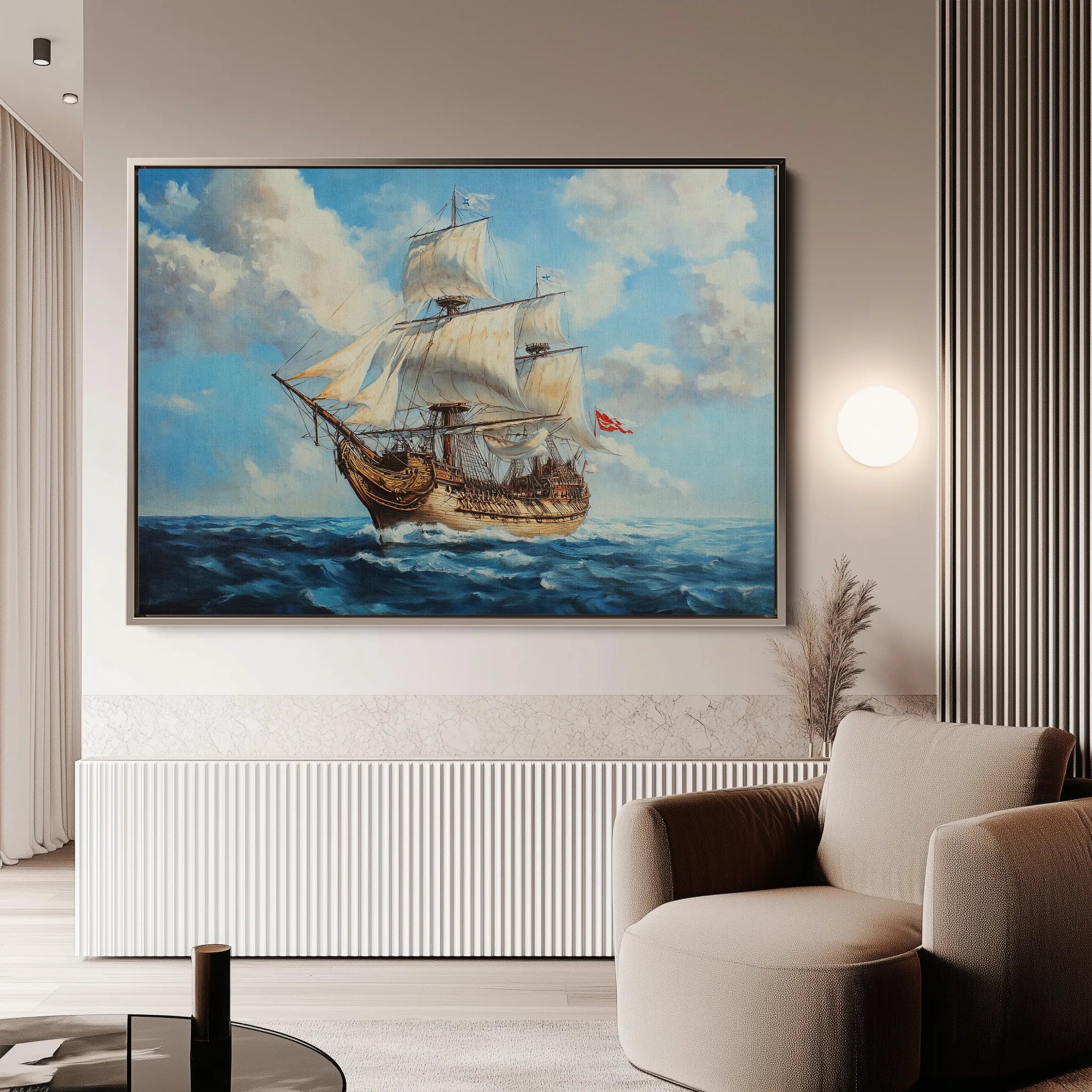 Landscape 269 Canvas Art 18" x 24" / 45 x 60 cm / Black