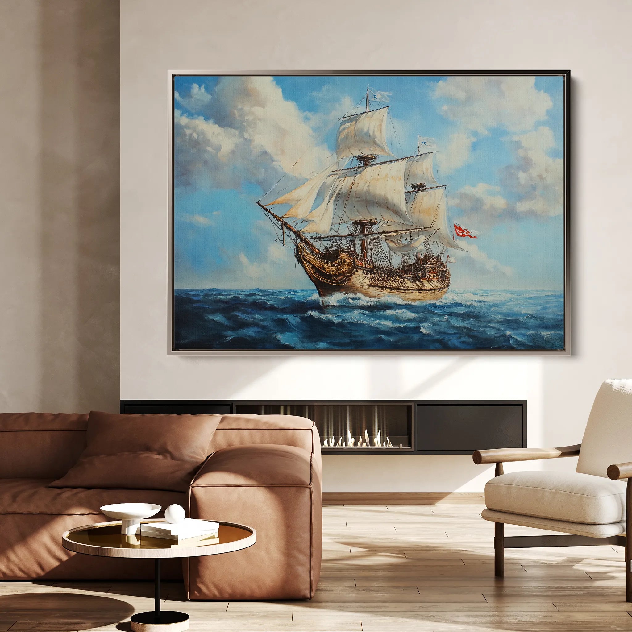 Landscape 269 Canvas Art 18" x 24" / 45 x 60 cm / Black