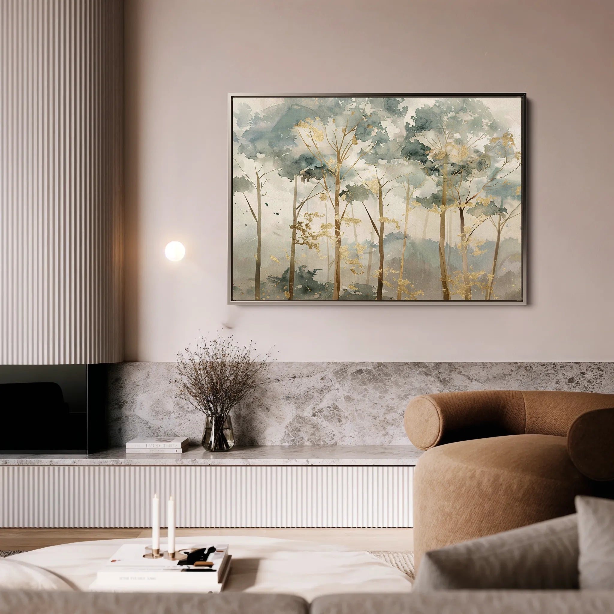 Floral 270 Canvas Art 18" x 24" / 45 x 60 cm / Black