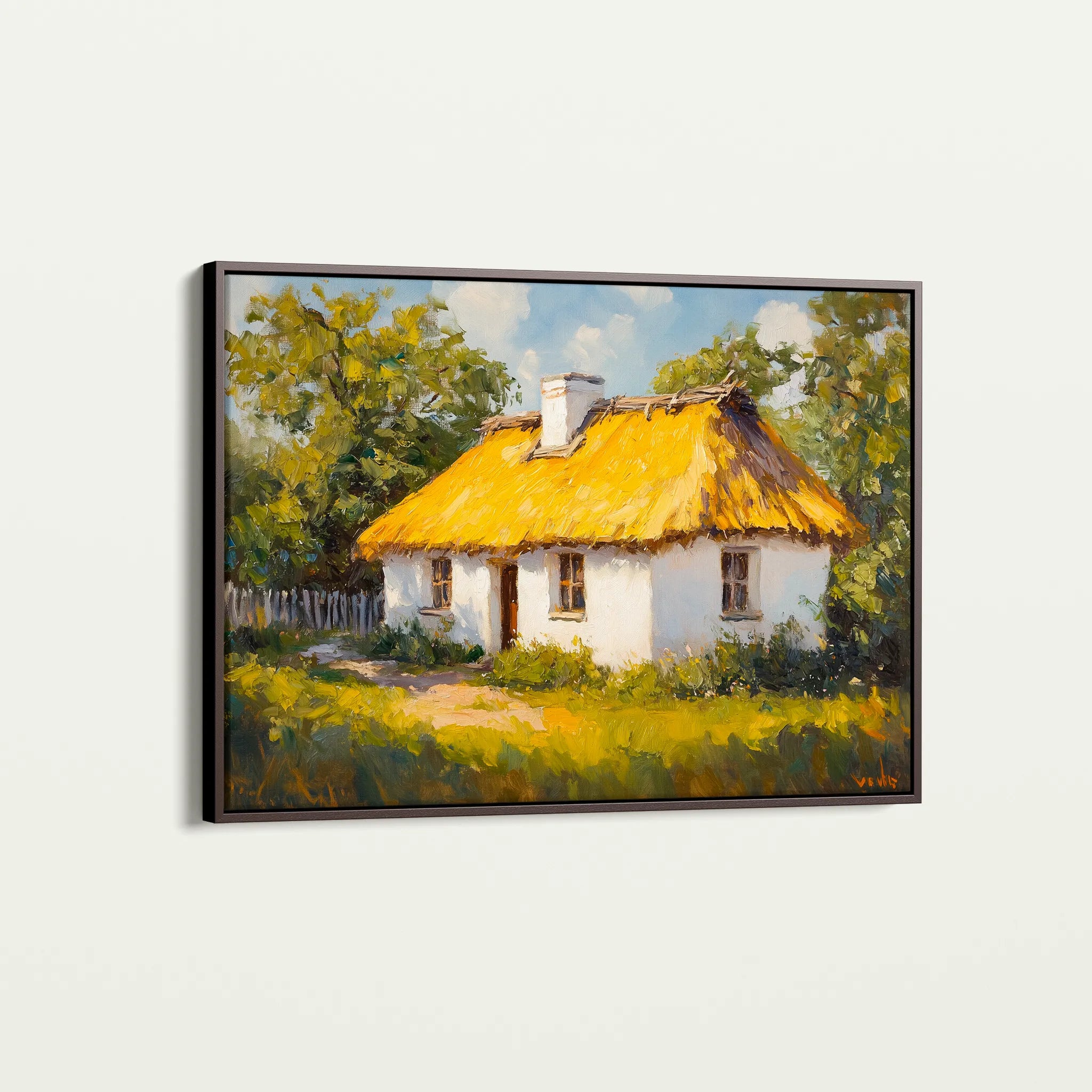 Landscape 270 Canvas Art 18" x 24" / 45 x 60 cm / Black