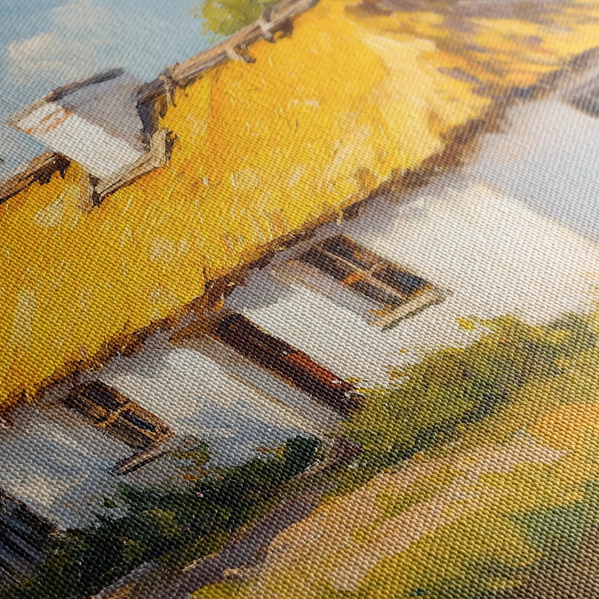 Landscape 270 Canvas Art 18" x 24" / 45 x 60 cm / Black
