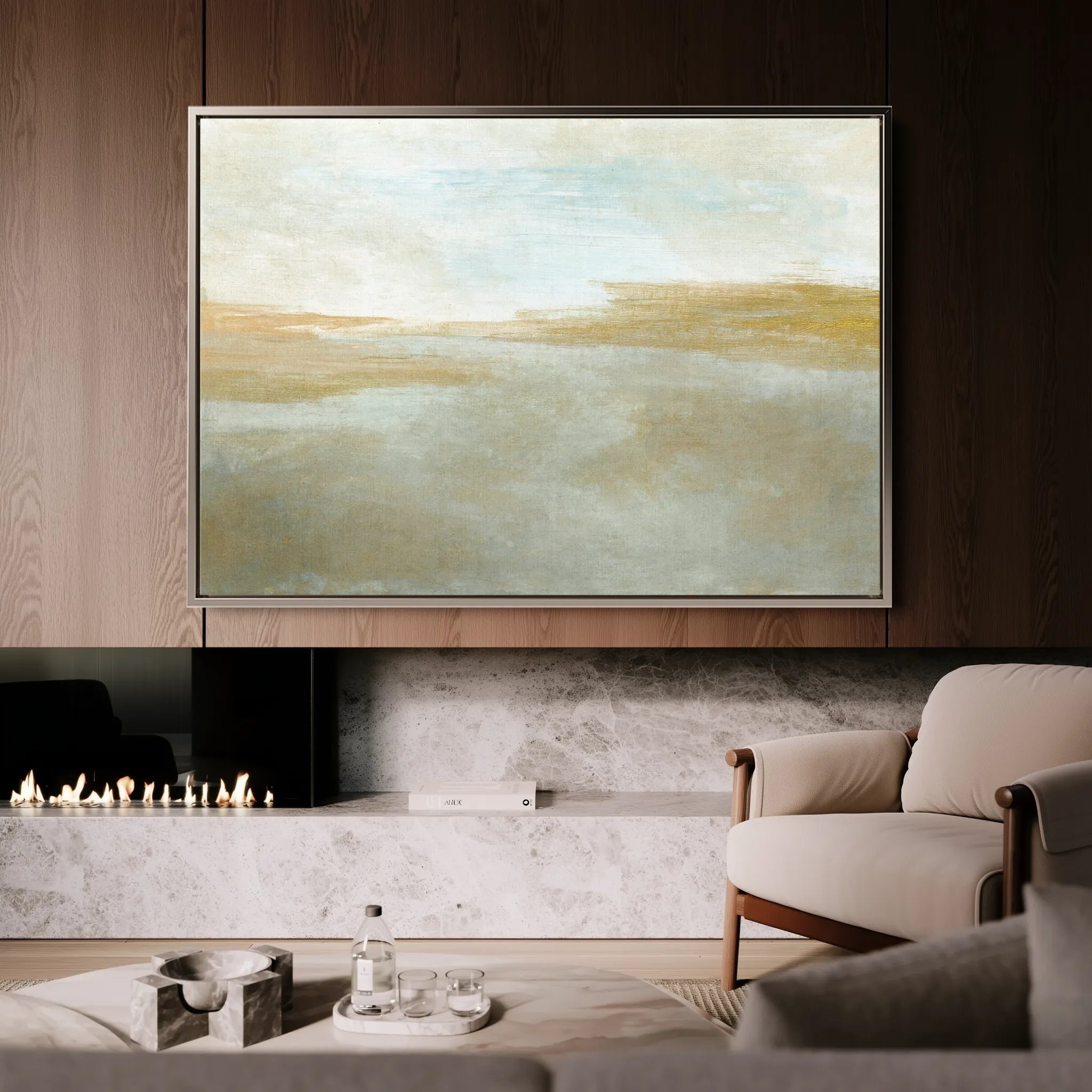 Abstract 271 Canvas Art 18" x 24" / 45 x 60 cm / Black