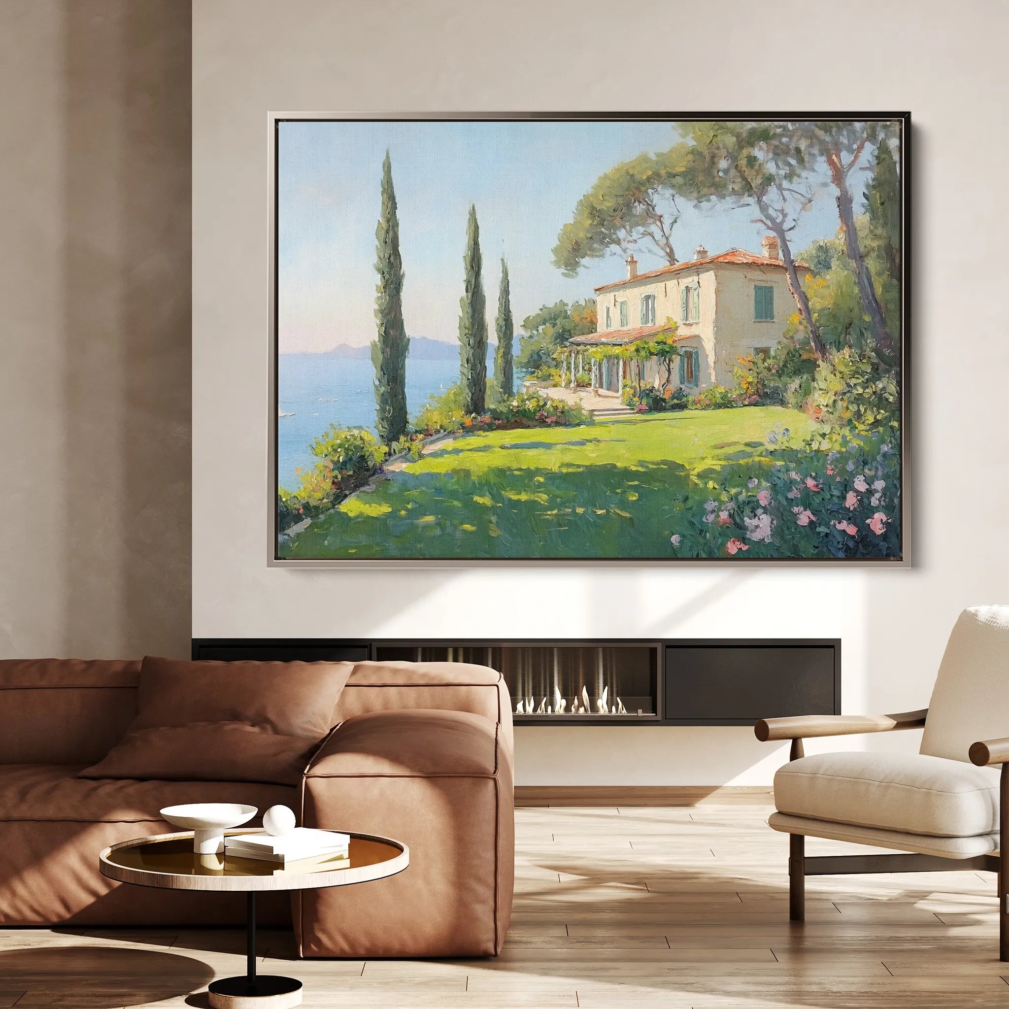 Landscape 271 Canvas Art 18" x 24" / 45 x 60 cm / Black