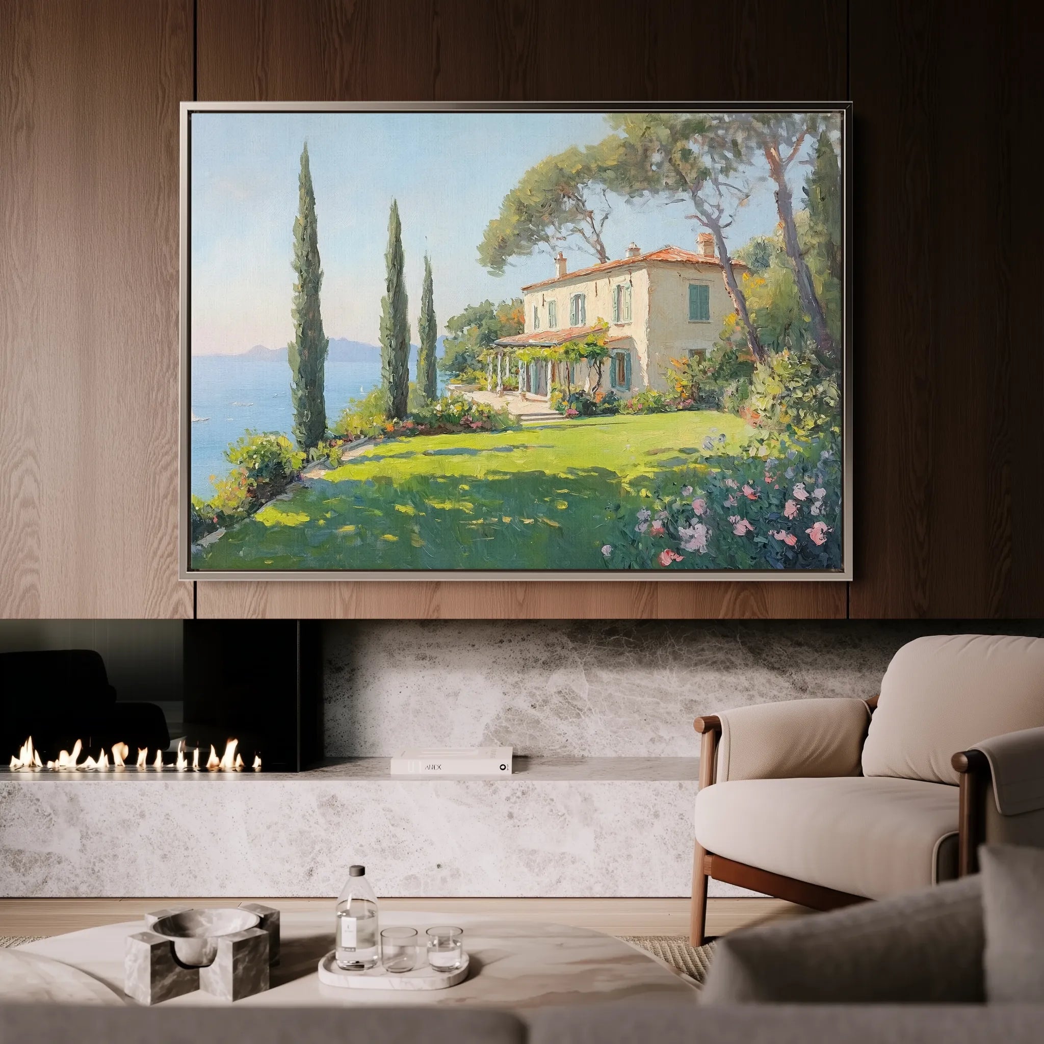 Landscape 271 Canvas Art 18" x 24" / 45 x 60 cm / Black