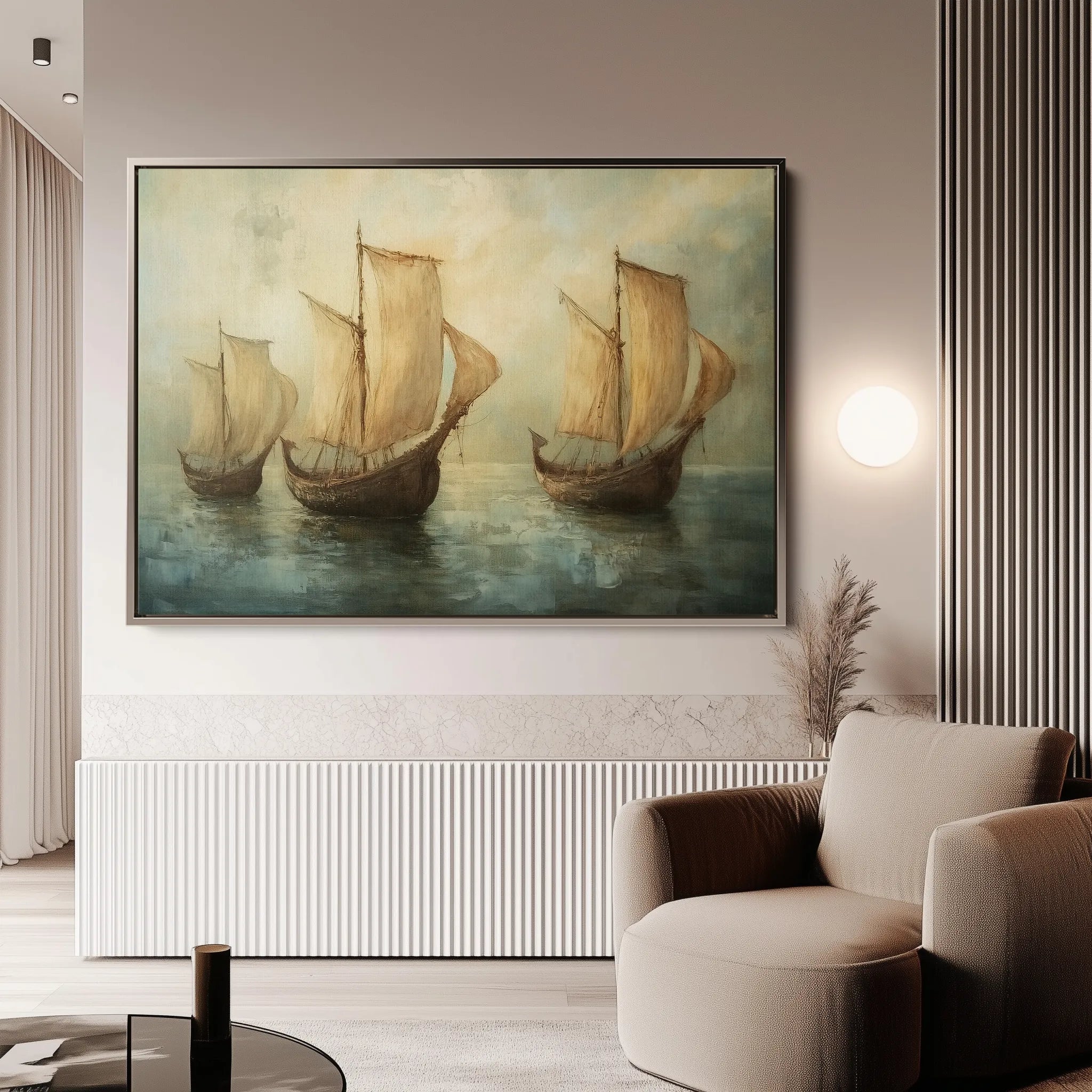 Landscape 272 Canvas Art 18" x 24" / 45 x 60 cm / Black