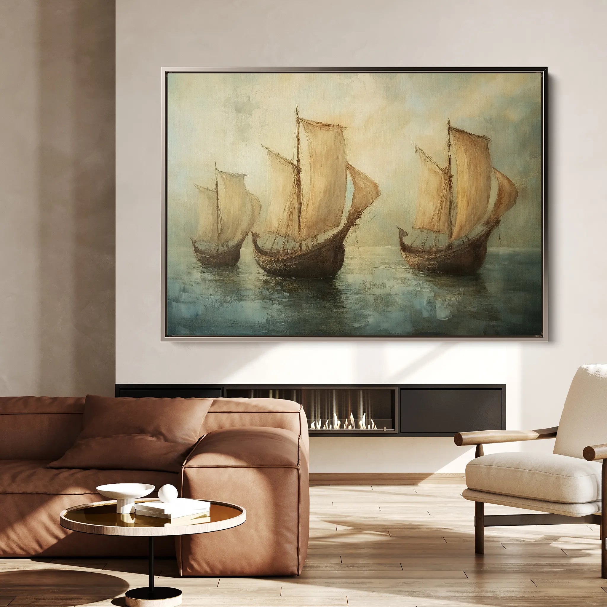 Landscape 272 Canvas Art 18" x 24" / 45 x 60 cm / Black