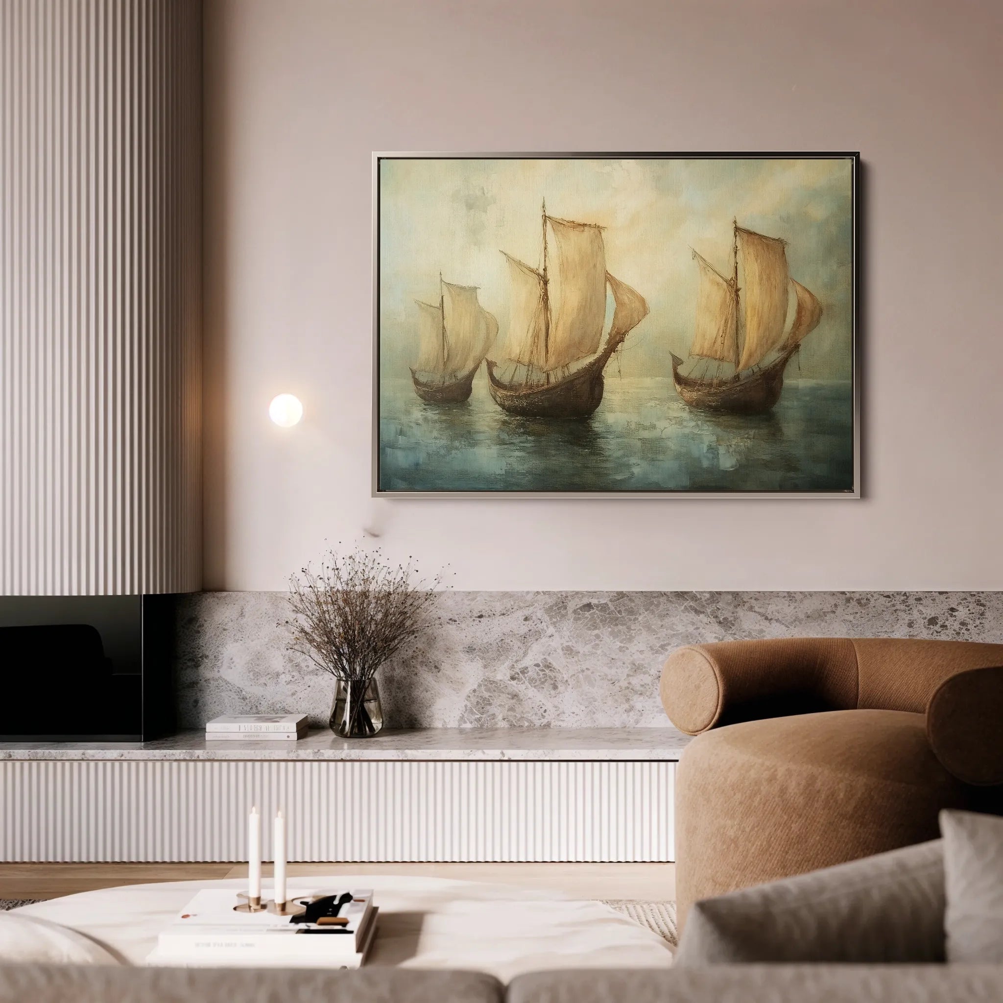 Landscape 272 Canvas Art 18" x 24" / 45 x 60 cm / Black
