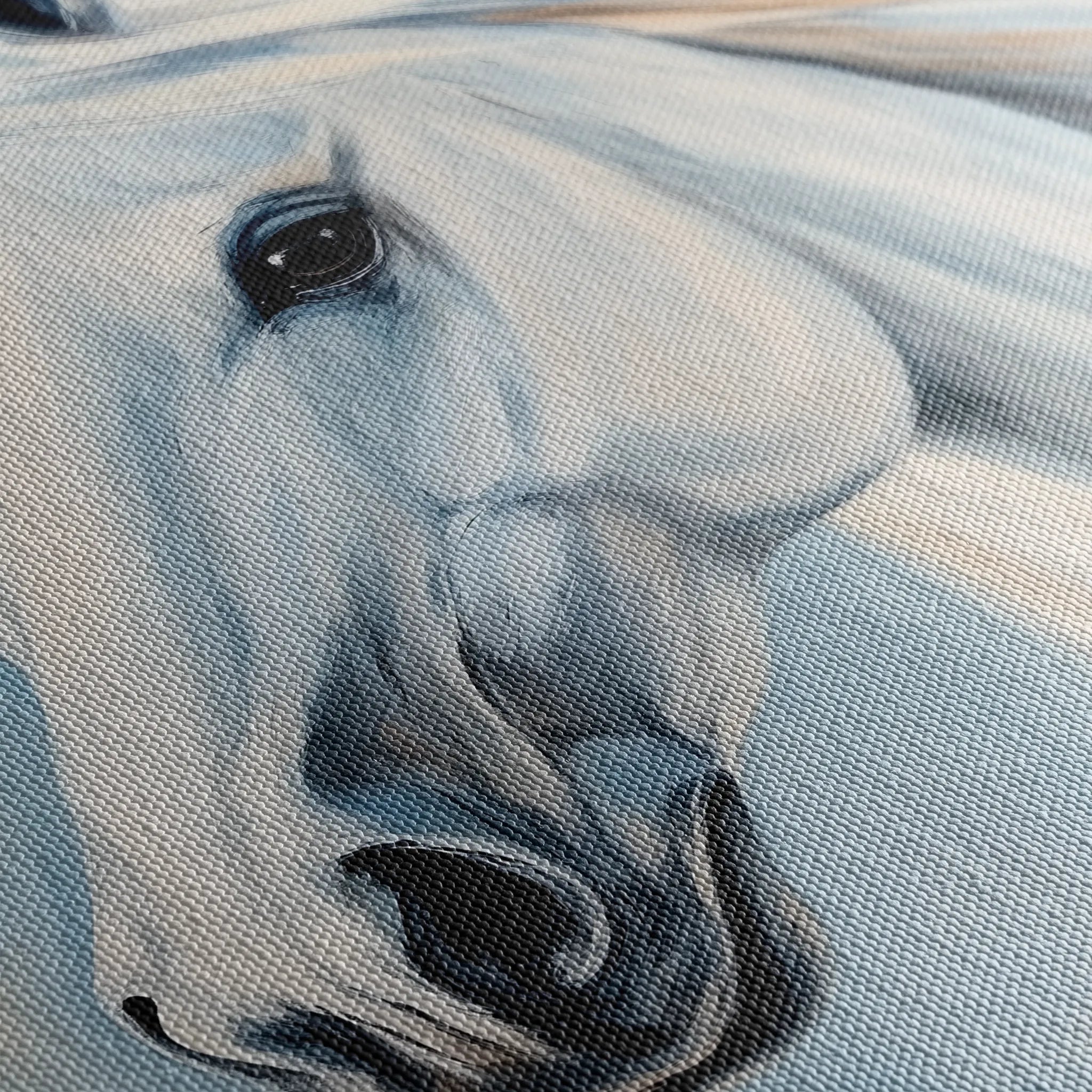 Horses 273 Canvas Art 18" x 24" / 45 x 60 cm / Black