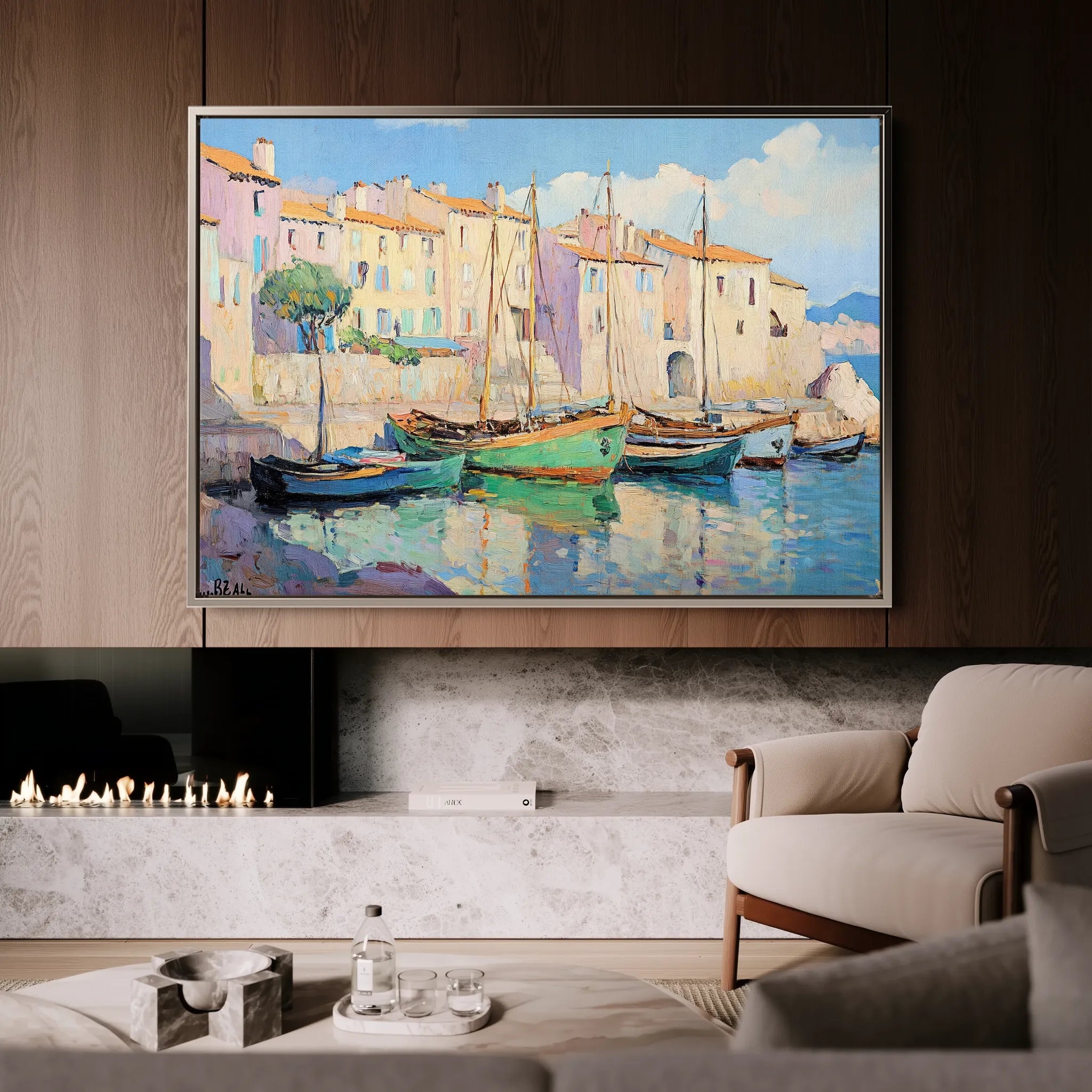 Landscape 273 Canvas Art 18" x 24" / 45 x 60 cm / Black