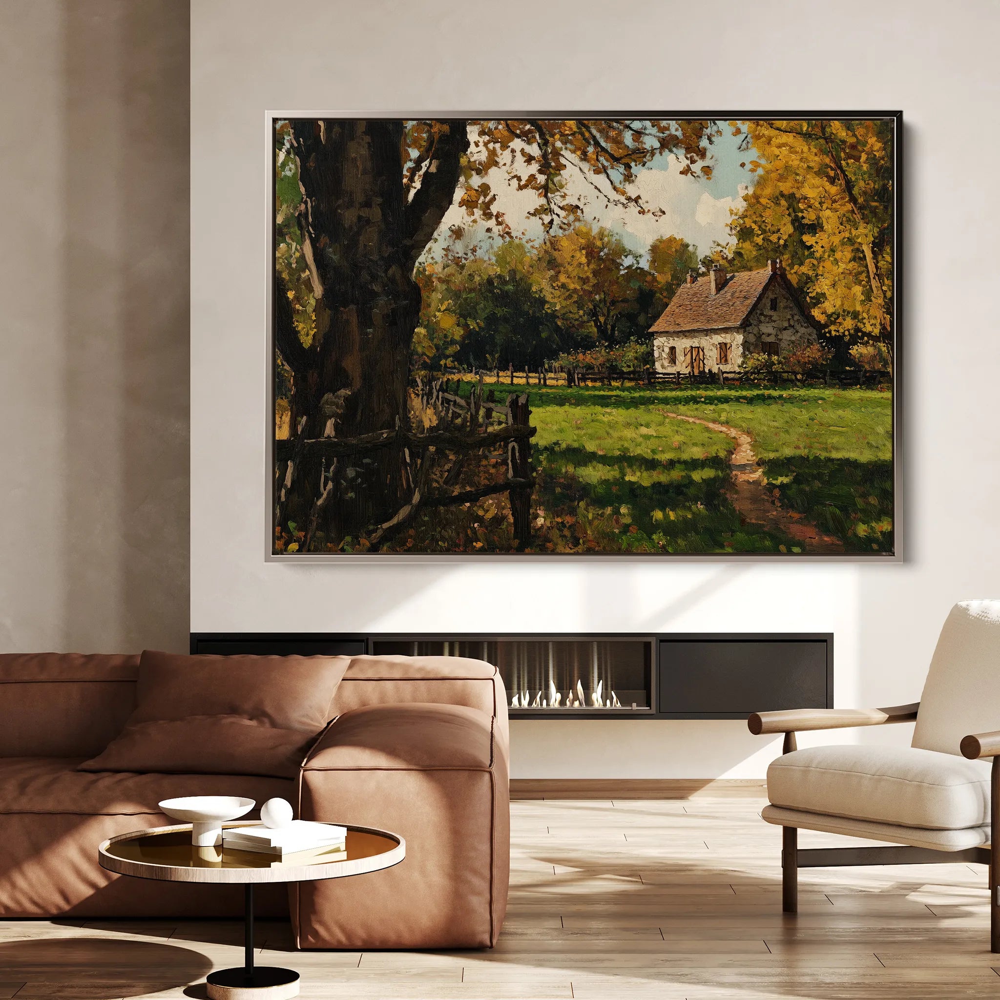 Landscape 274 Canvas Art 18" x 24" / 45 x 60 cm / Black
