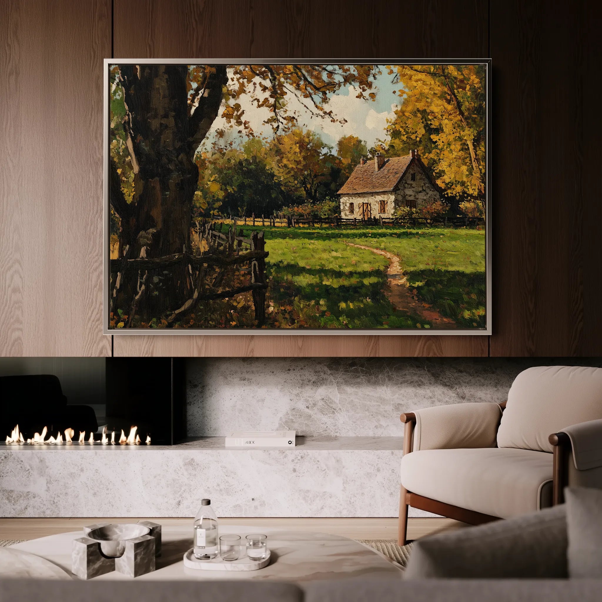 Landscape 274 Canvas Art 18" x 24" / 45 x 60 cm / Black