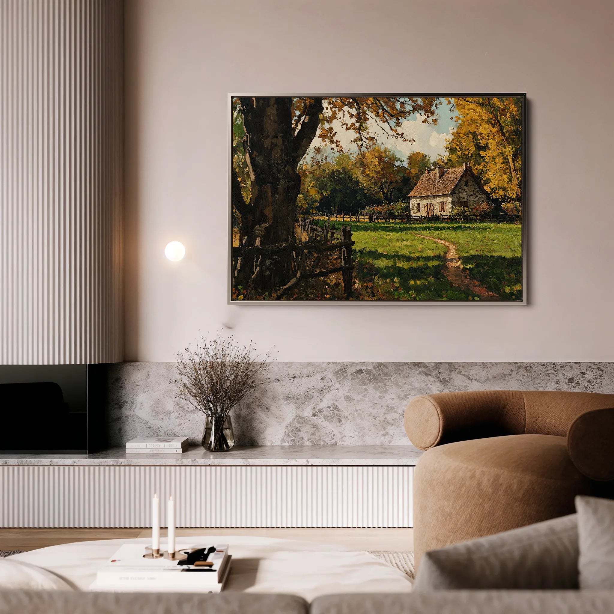 Landscape 274 Canvas Art 18" x 24" / 45 x 60 cm / Black
